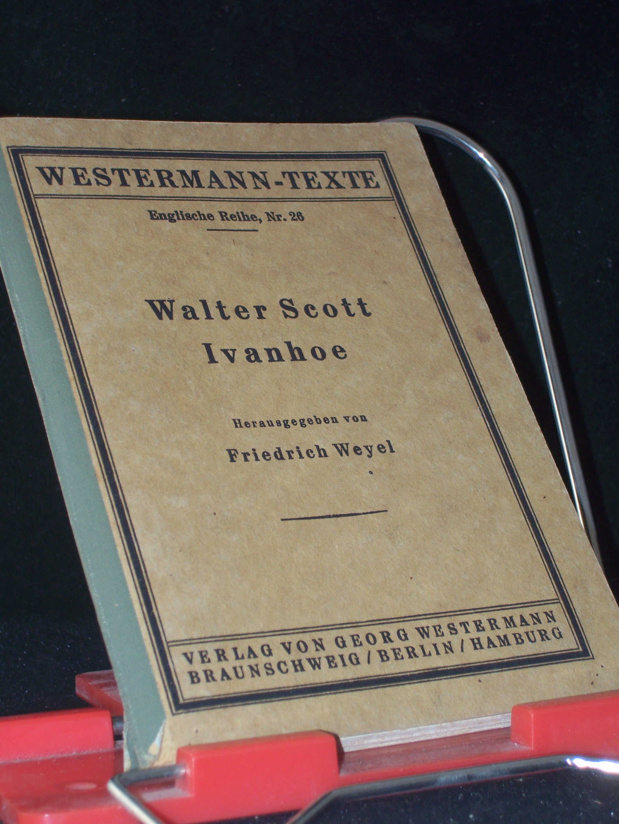 Artikelbild 1 des Artikels “Ivanhoe : A Romance / Sir Walter Scott. Hrsg. von Friedrich Weyel “