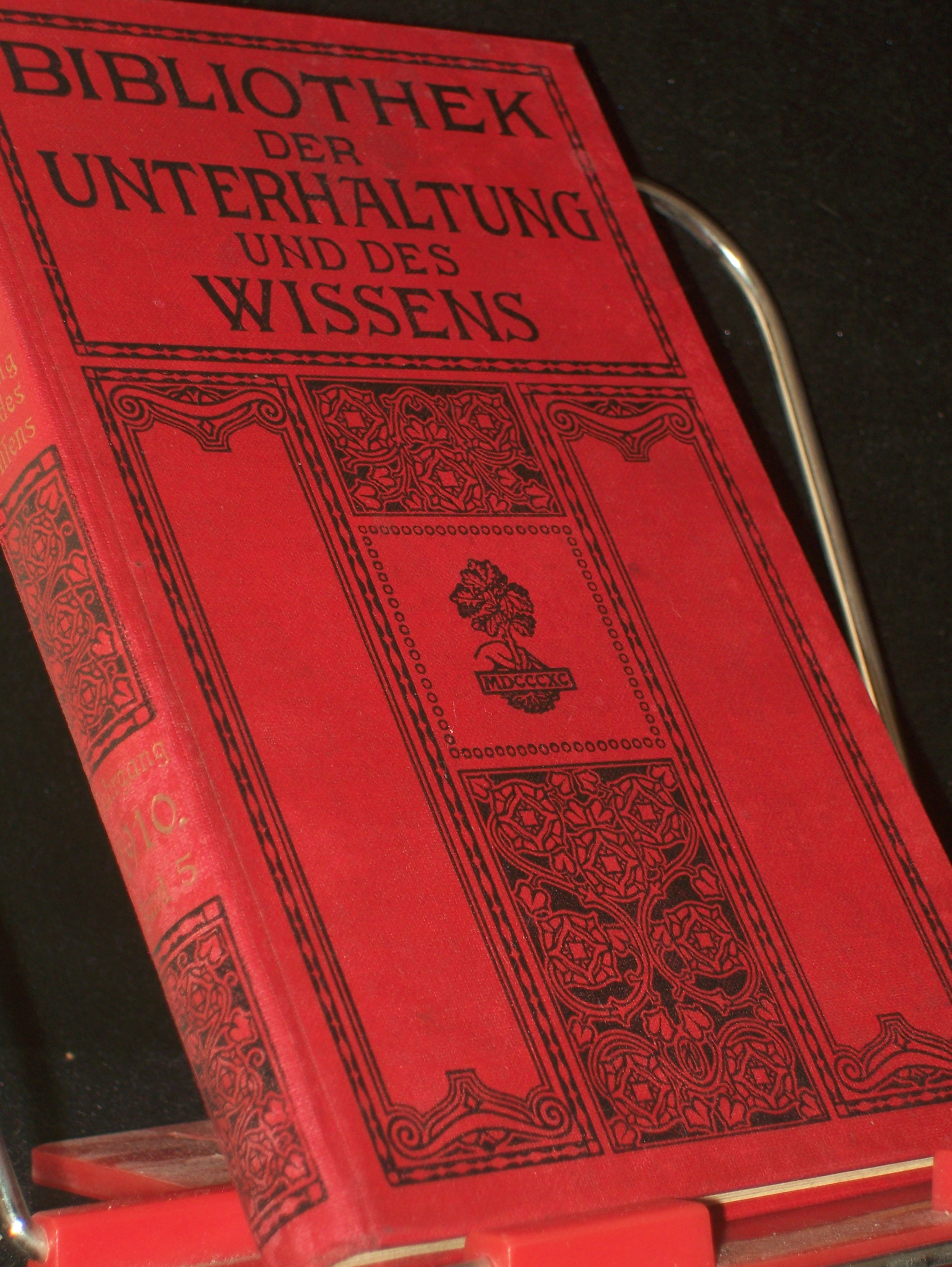 Artikelbild 1 des Artikels “Jahrgang 1910, fünfter Band “