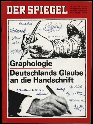 Artikelbild 1 des Artikels “27/1965, Graphologie Deutschlands Glaube an die Handschrift “