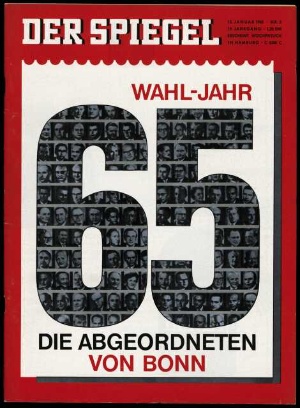 Artikelbild 1 des Artikels “3/1965, Wahljahr 65 die Abgeordneten von Bonn “
