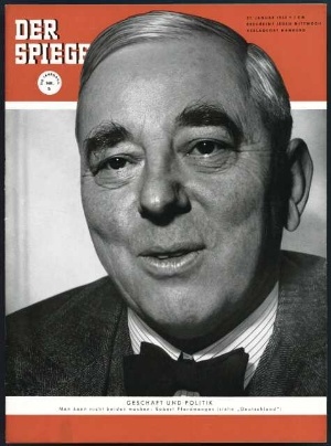 Artikelbild 1 des Artikels “5/1954, GESCHÄFT UND POLITIK; MAN KANN NICHT BEIDES MACHEN ROBERT PFERDMENGES “