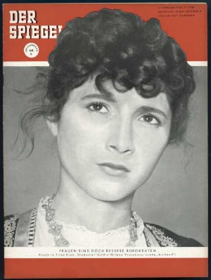 Artikelbild 1 des Artikels “6/1954, FRAUEN SIND DOCH BESSERE BÜROKRATEN; KRACH IN TITOS KLAN STABSCHEF GATTIN MILENA VRAJAKOVA “