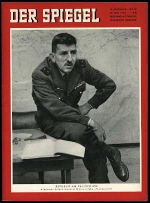 Artikelbild 1 des Artikels “22/1958, REPUBLIK AM FALLSCHIRM; ALGERIENS PUTSCH GENERAL MASSU “