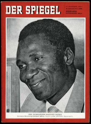 Artikelbild 1 des Artikels “5/1959, Des schwarzen Mannes Bürde, Guineas Ministerpräsident Sekou Toure im Gespräch “