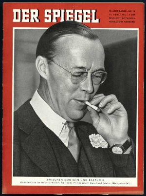 Artikelbild 1 des Artikels “24/1956, Zwischen Königin und Rasputin, Geheimnisse im Haus Oranien, Hollands Prinzengemahl Bernhard “