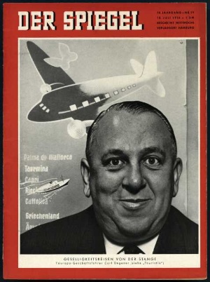 Artikelbild 1 des Artikels “29/1956, Geselligkeitsreisen von der Stange, Touropa Geschäftsführer Carl Degener “