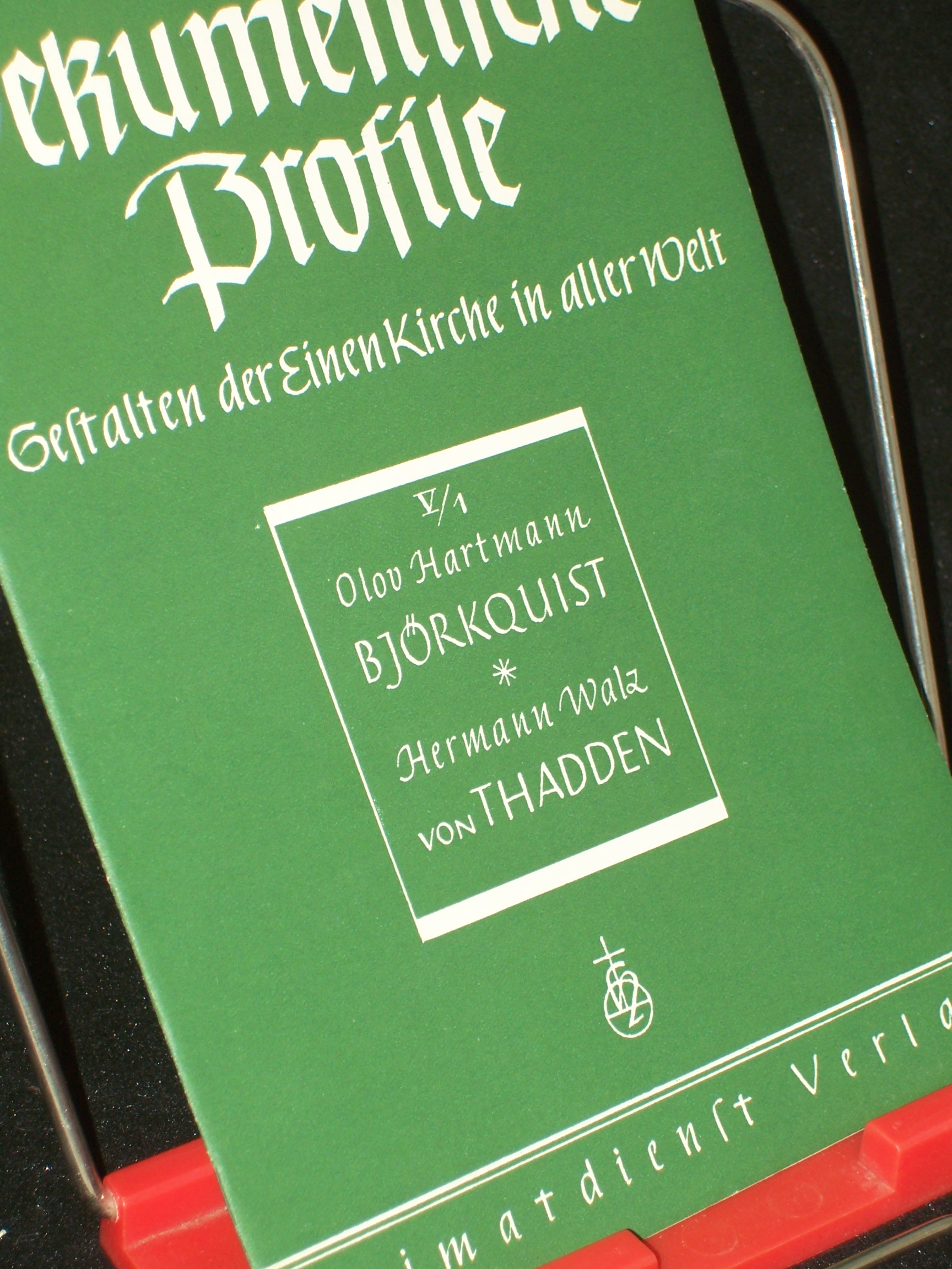 Artikelbild 1 des Artikels “Ökumenische Profile||Teil: V., [Späte Erben Luthers] / 1. Manfred
Björkquist / Olov Hartman. Dr. Reinold von Thadden / Hans Hermann
Walz “