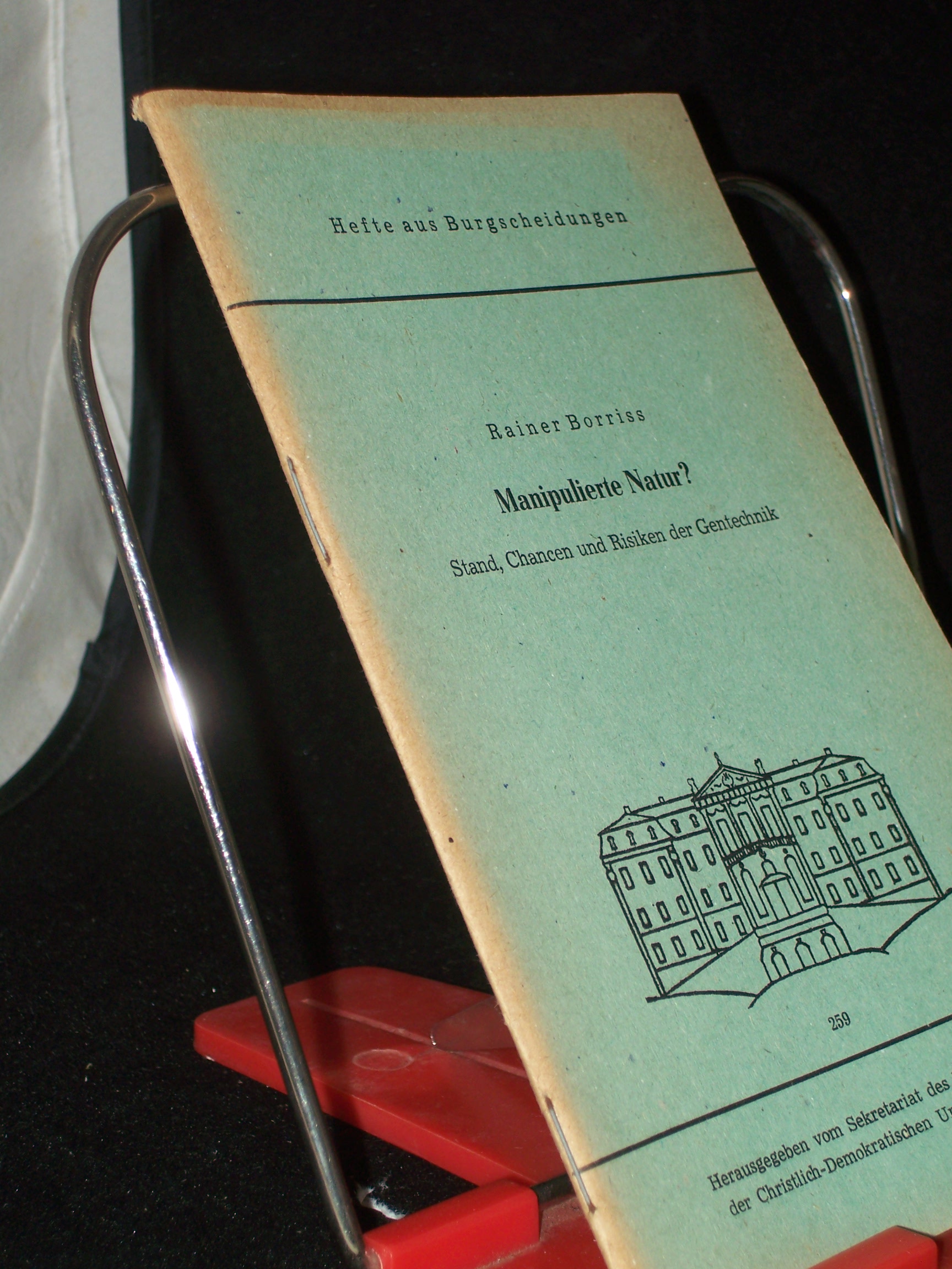 Artikelbild 1 des Artikels “Manipulierte Natur? : Stand, Chancen und Risiken der Gentechnik / Rainer Borriss. Hrsg. vom Sekretariat d. Hauptvorstandes d. Christl.-Demokrat. Union Deutschlands “