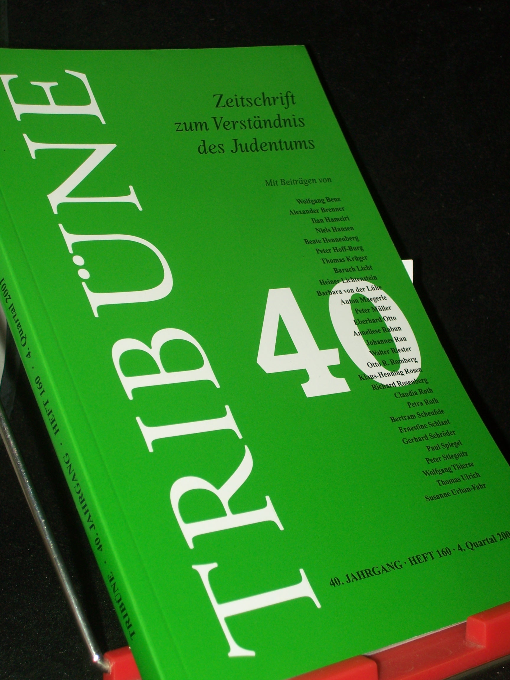 Artikelbild 1 des Artikels “Heft 160/2001 “