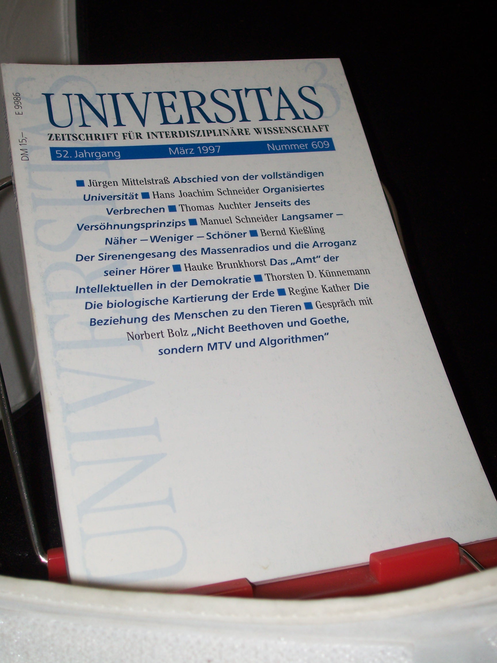 Artikelbild 1 des Artikels “3/1997, Abschied von der vollständigen Universität “