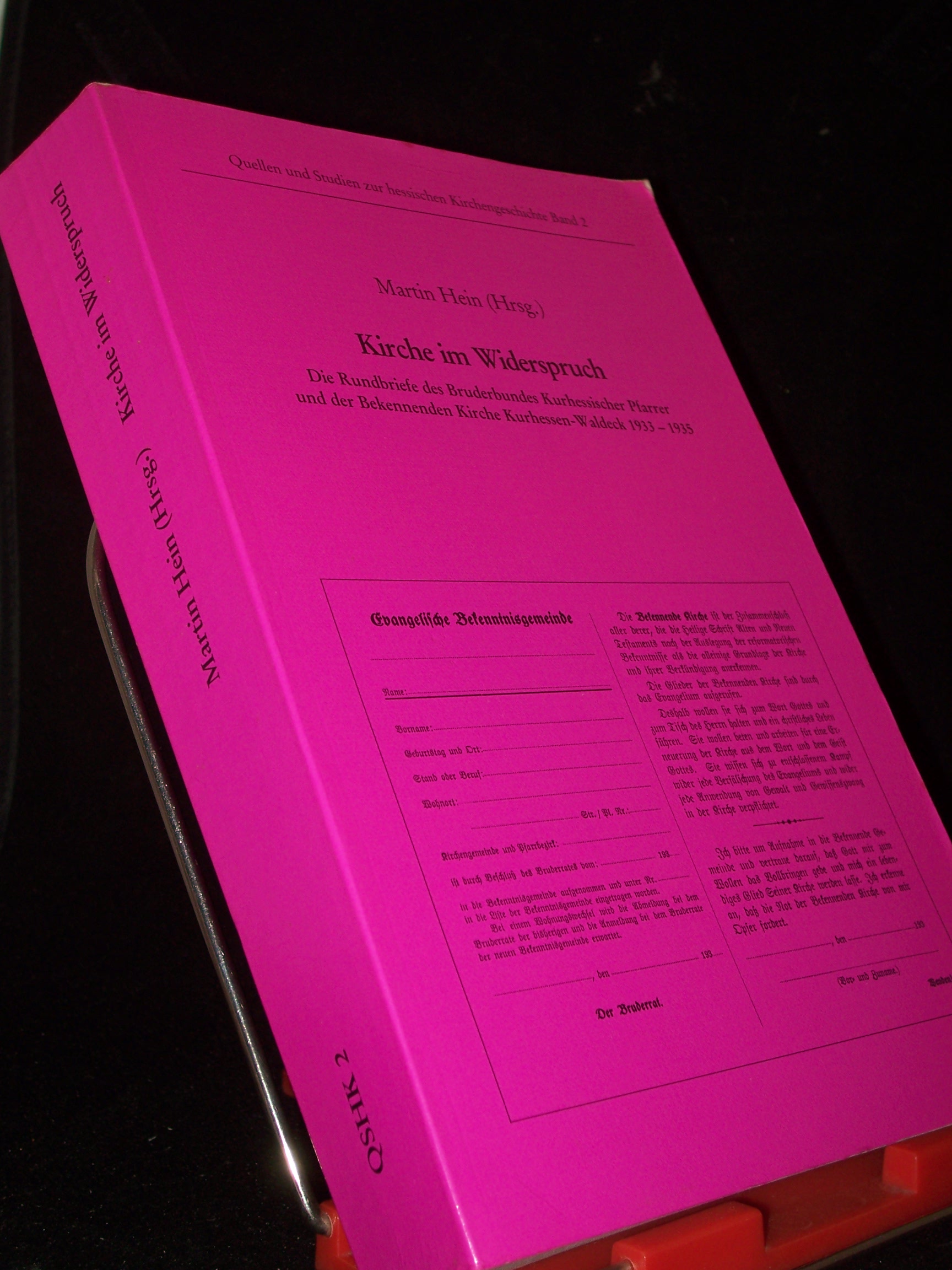 Artikelbild 1 des Artikels “Die Rundbriefe des Bruderbundes Kurhessischer Pfarrer und der
Bekennenden Kirche Kurhessen-Waldeck 1933 - 1935 / Hessische
Kirchengeschichtliche Vereinigung. Im Auftr. der Arbeitsgemeinschaft
