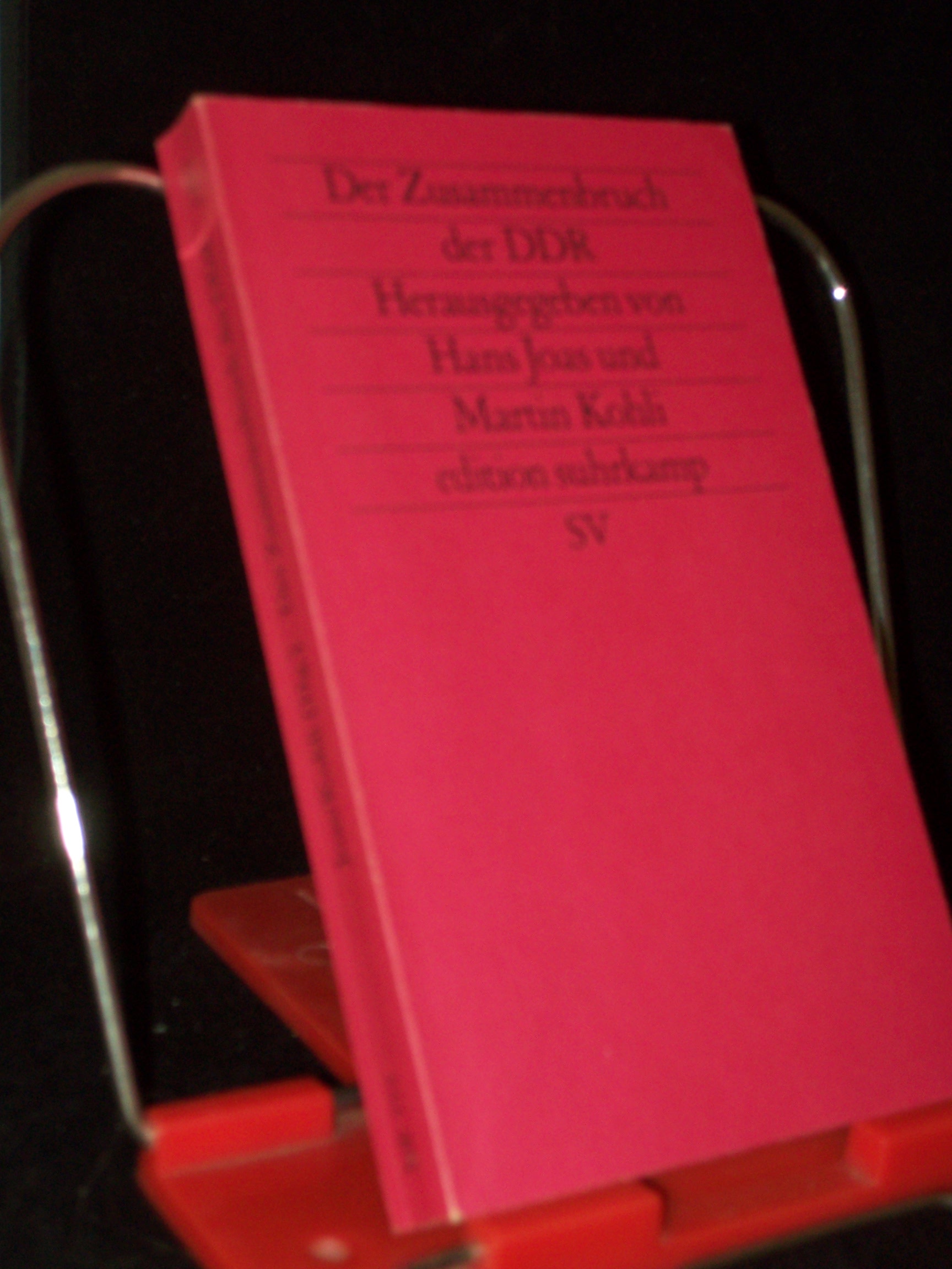 Artikelbild 1 des Artikels “Der Zusammenbruch der DDR : soziologische Analysen / hrsg. von Hans Joas und Martin Kohli “