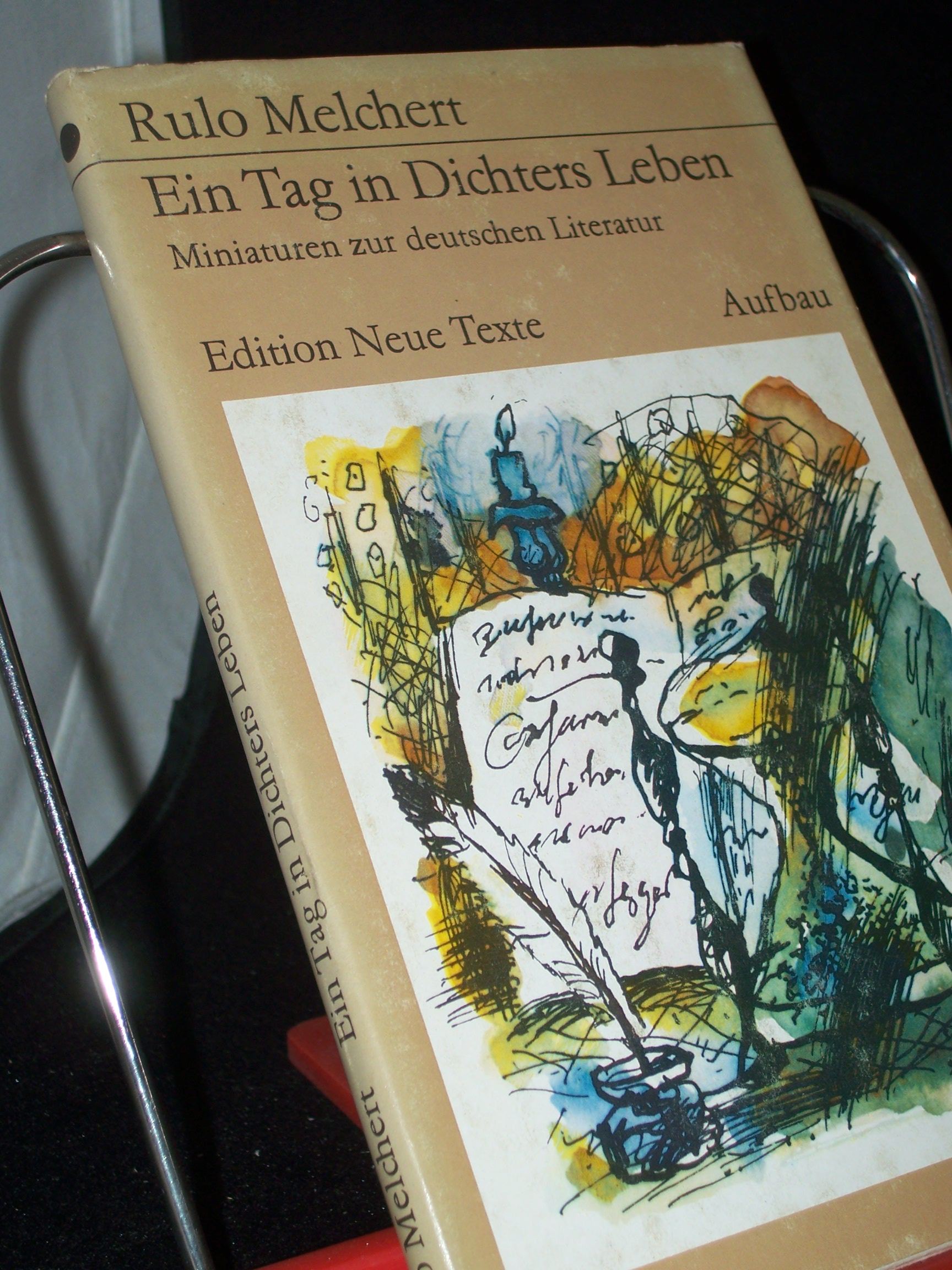 Artikelbild 1 des Artikels “Ein Tag in Dichters Leben : Miniaturen zur dt. Literatur / Rulo
Melchert “