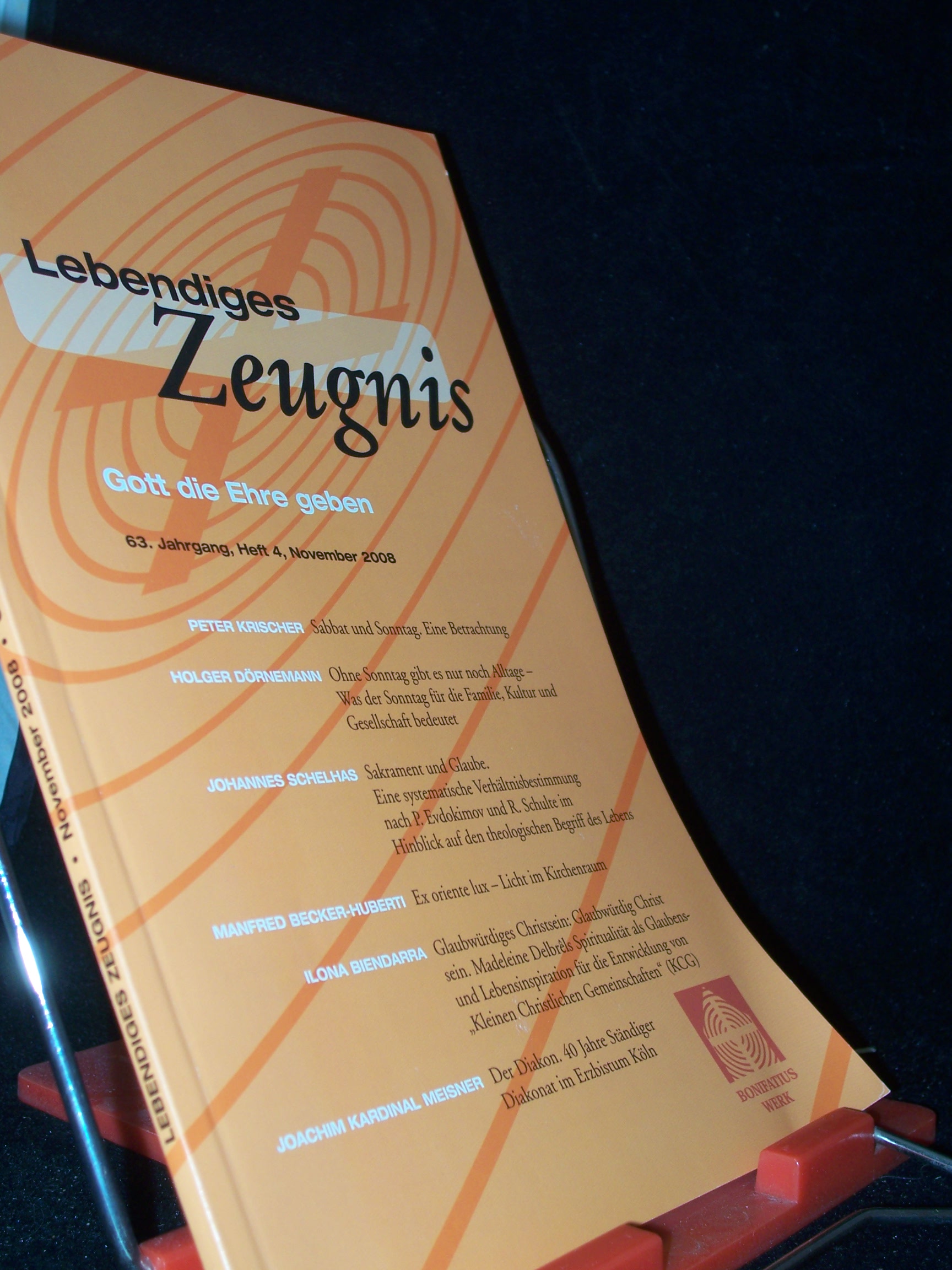 Artikelbild 1 des Artikels “4/2008 Gott die Ehre geben “