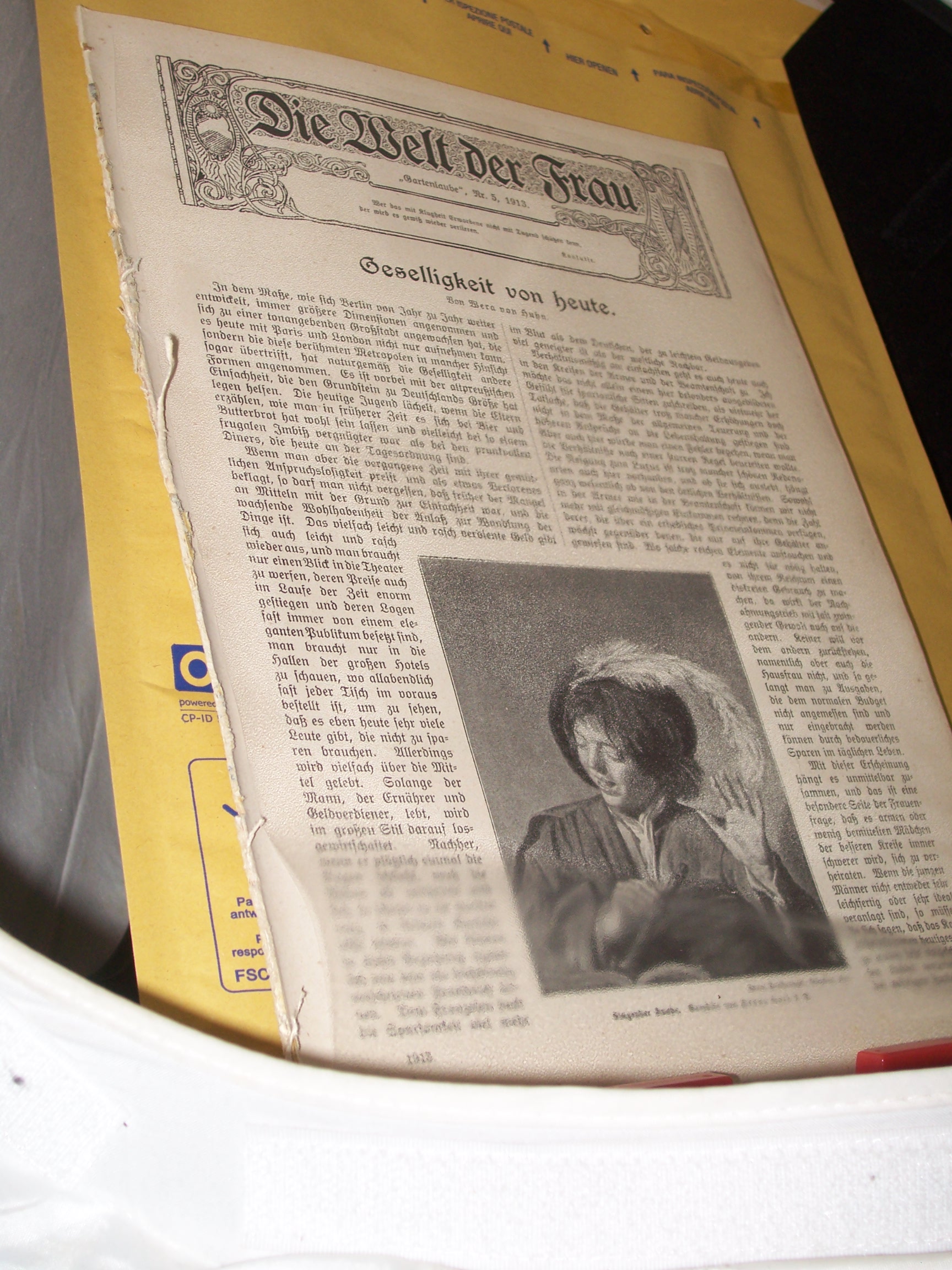 Artikelbild 1 des Artikels “No 5, 1913, Loseblattsammlung mit zahlreichen schwarz weiß
Abbildungen “