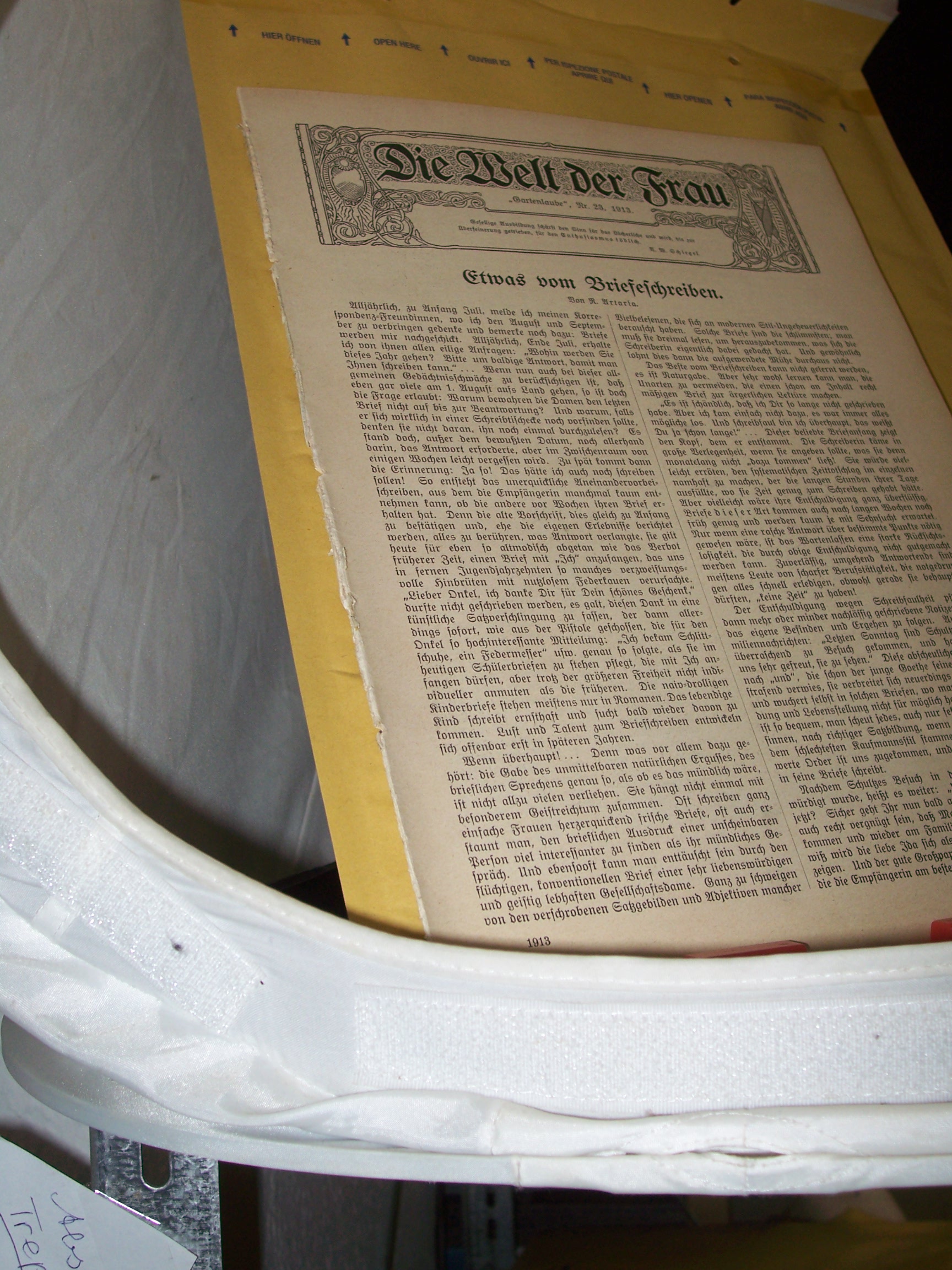 Artikelbild 1 des Artikels “No 23, 1913, Loseblattsammlung mit zahlreichen schwarz weiß
Abbildungen “