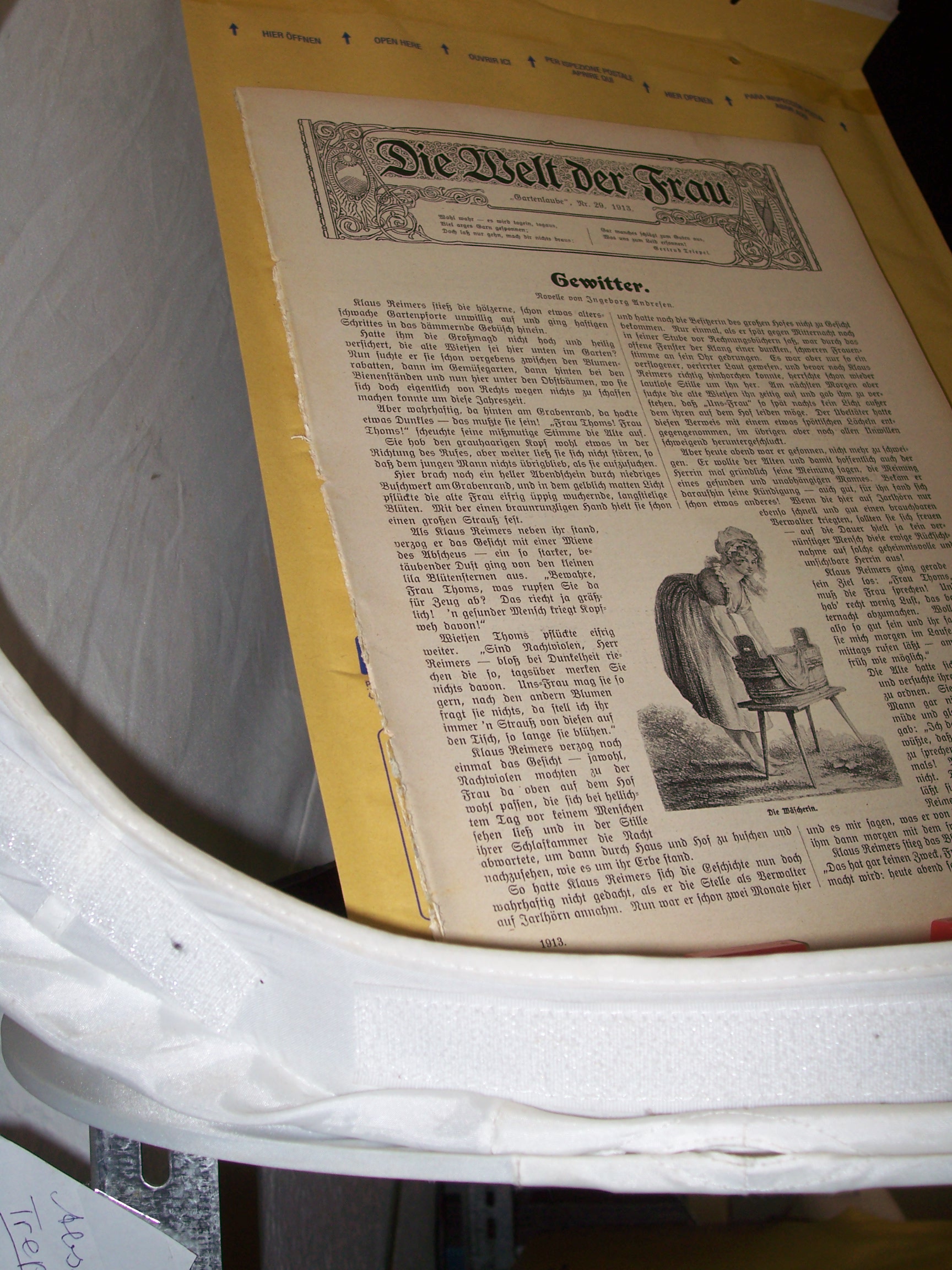 Artikelbild 1 des Artikels “No 29, 1913, Loseblattsammlung mit zahlreichen schwarz weiß
Abbildungen “