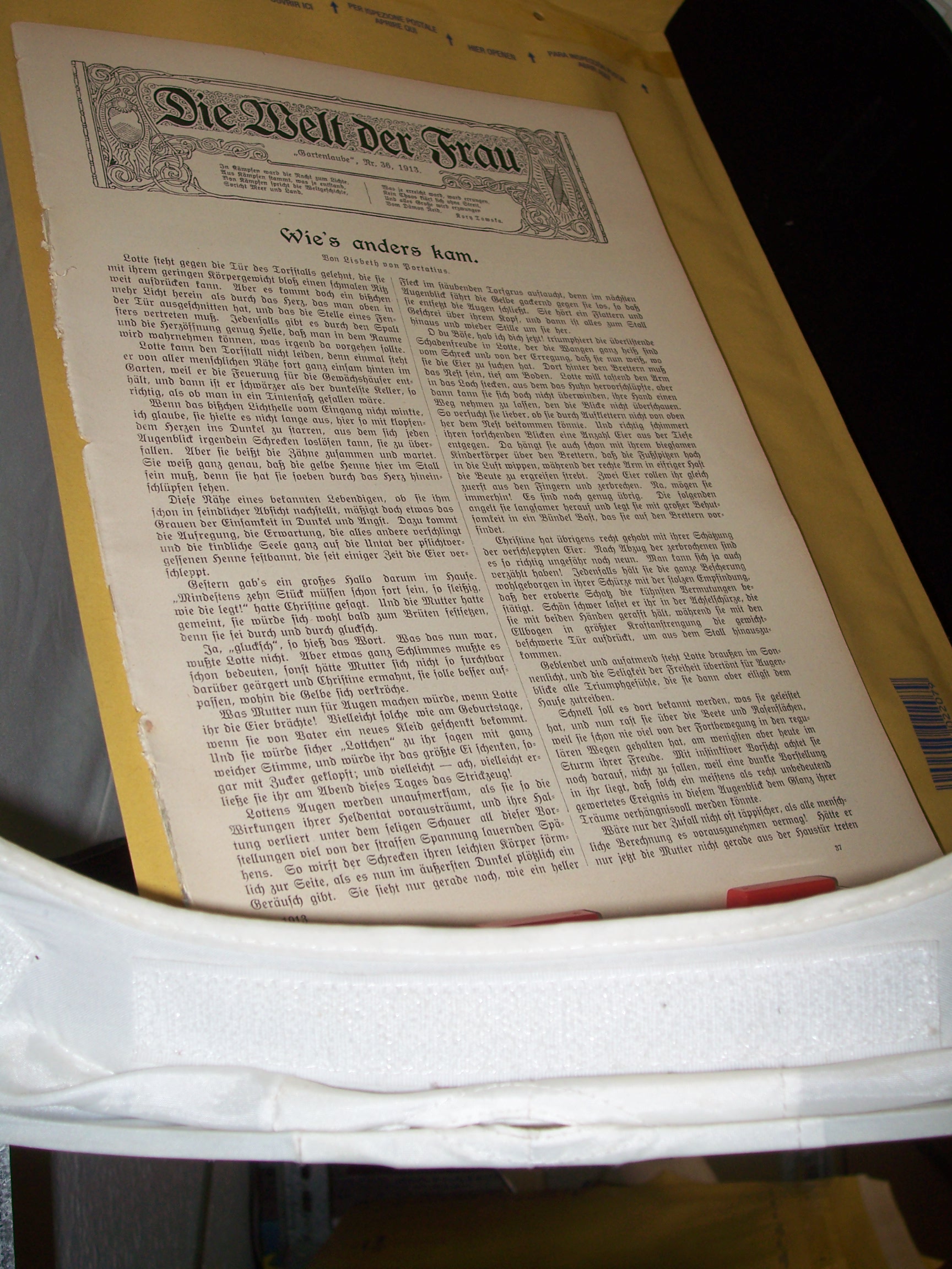 Artikelbild 1 des Artikels “No 36, 1913, Loseblattsammlung mit zahlreichen schwarz weiß
Abbildungen “