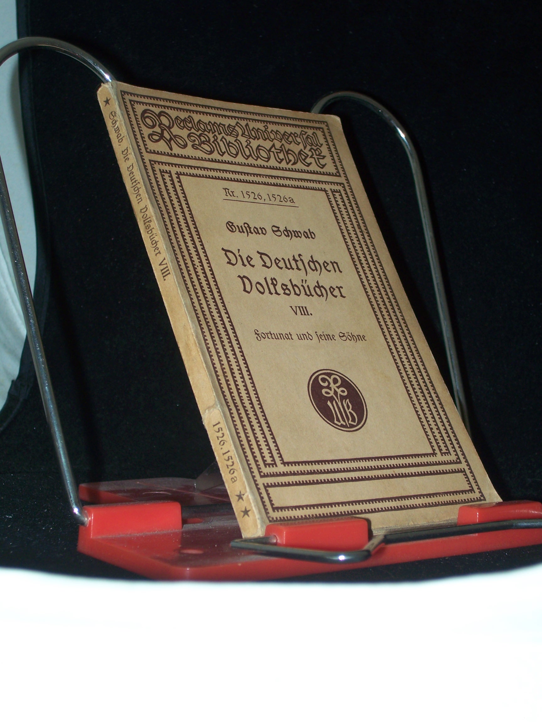 Artikelbild 1 des Artikels “Schwab, Gustav: Die Deutschen Volksbücher für Jung und Alt Teil: H. 8., Fortunat und seine Söhne “