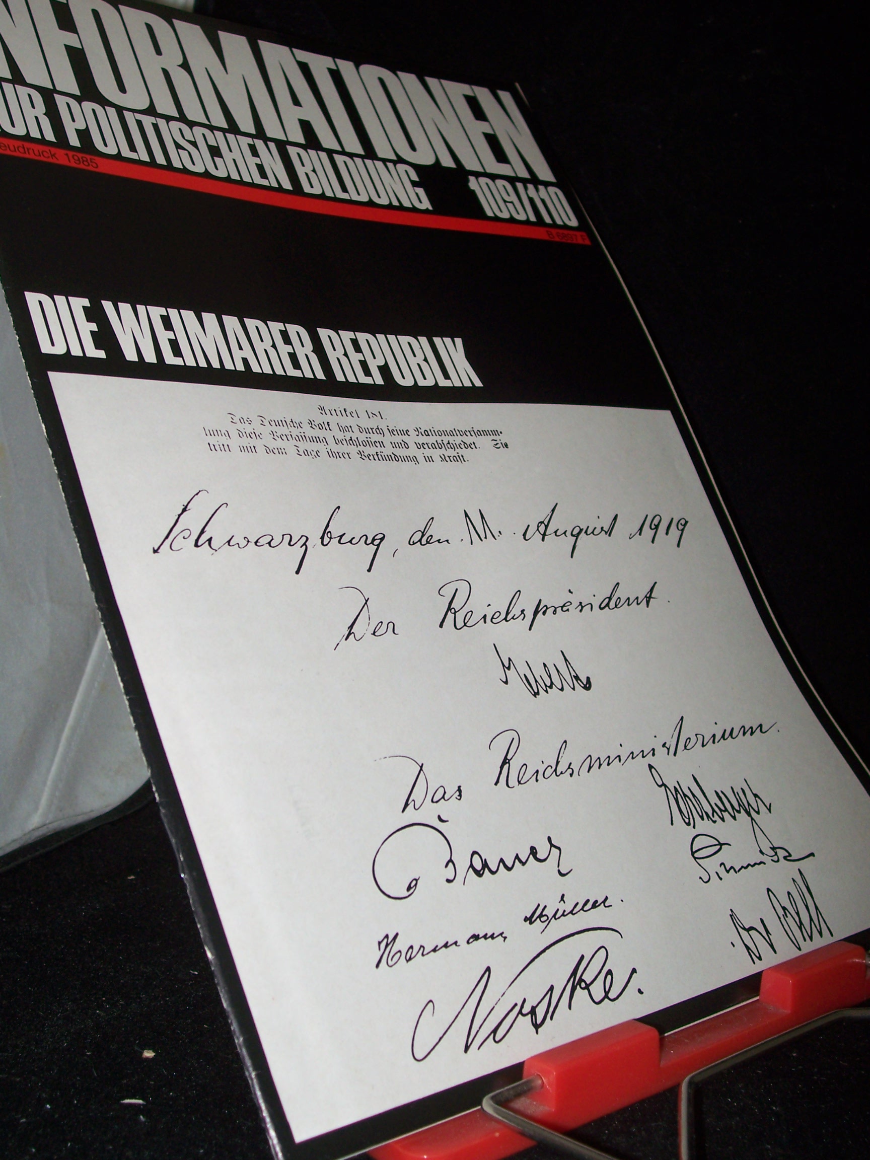 Artikelbild 1 des Artikels “Neudruck 1985 “