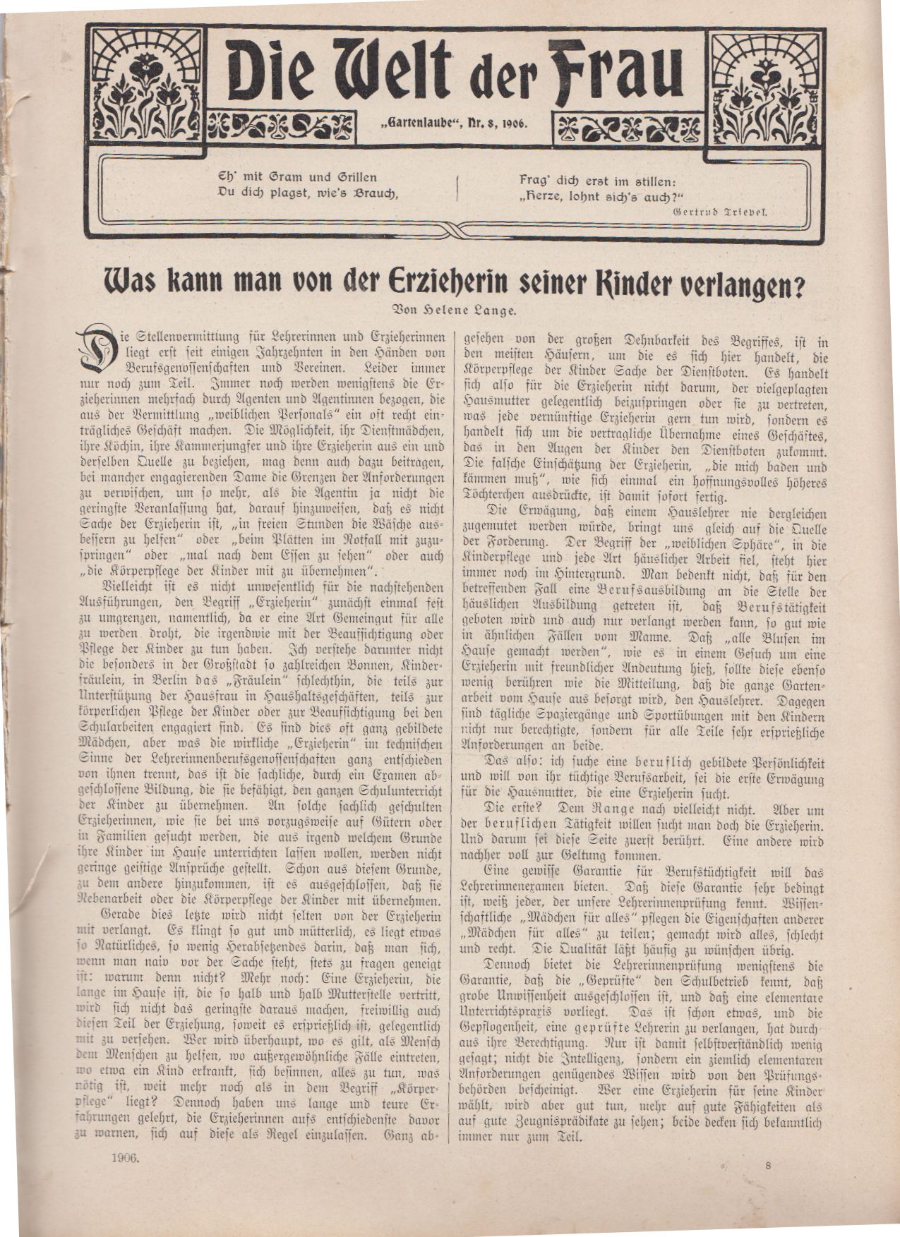 Artikelbild 1 des Artikels “8/1906 “