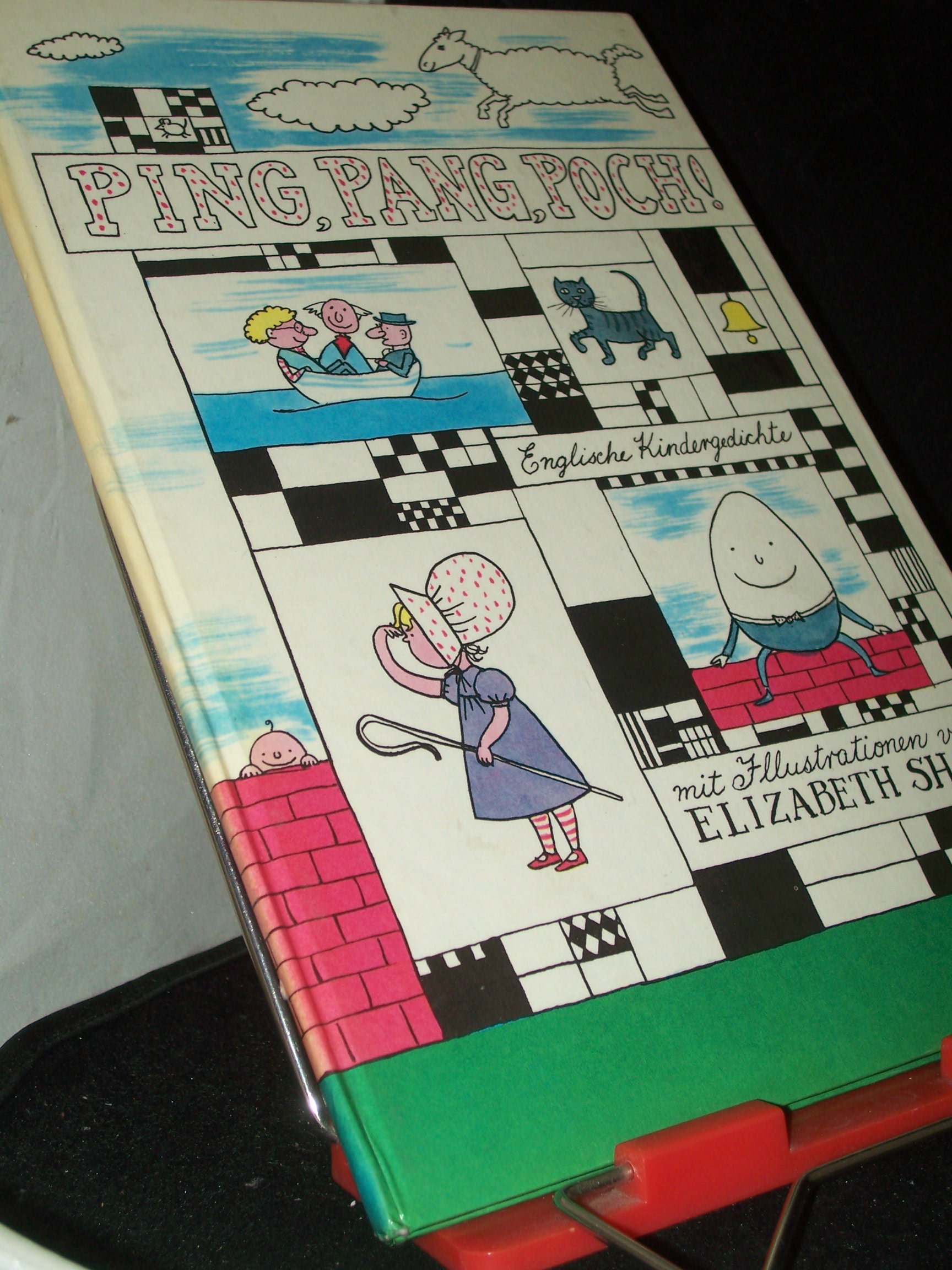 Artikelbild 1 des Artikels “Ping, pang, poch : Engl. Kindergedichte / Ill. von Elizabeth Shaw. Nachdichtung von Heinz Kahlau. [Ausw. von Margaret M. Hellendall. Übers. aus d. Engl. von Margaret M. Hellendall u. Elizabeth Shaw] “
