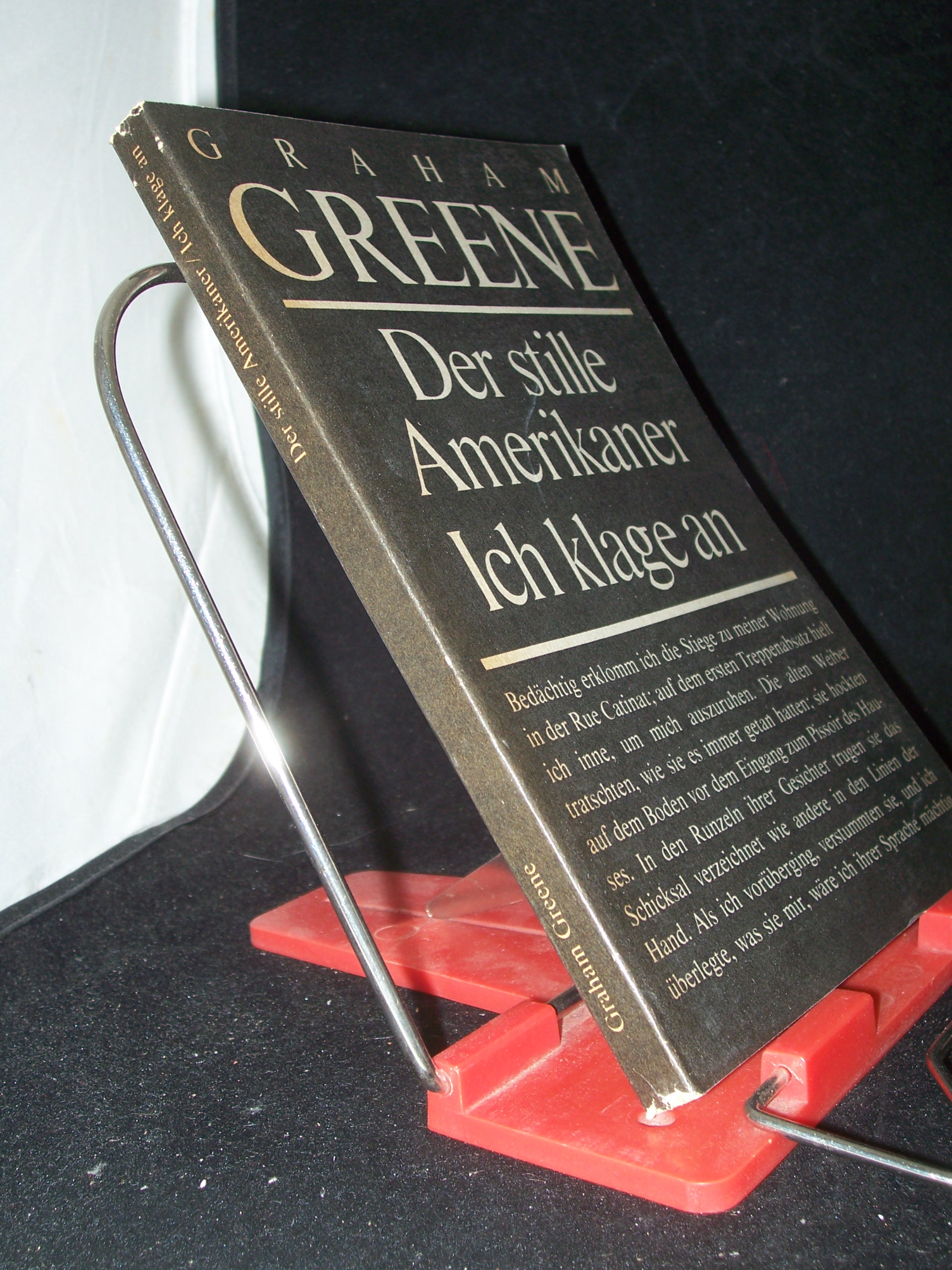 Artikelbild 1 des Artikels “Der stille Amerikaner : Roman Ich klage an : Pamphlet / Graham Greene.
[Aus d. Engl. von Walther Puchwein u. Maria Gridling] “
