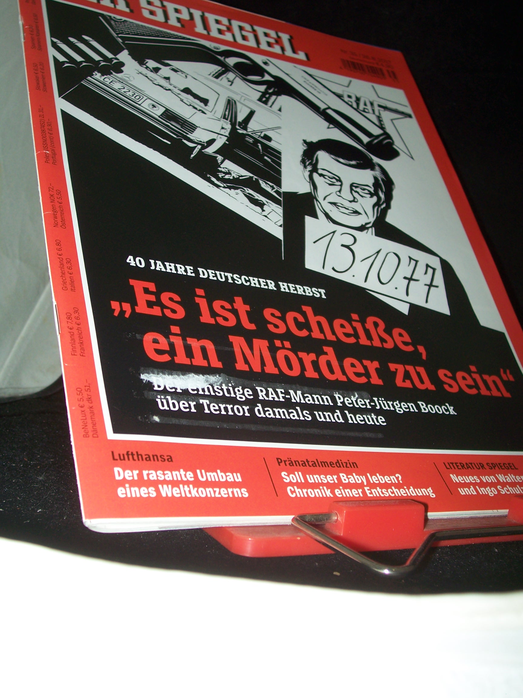 Artikelbild 1 des Artikels “35/2017, Es ist scheiße, ein Mörder zu sein, Peter Jürgen Boock “