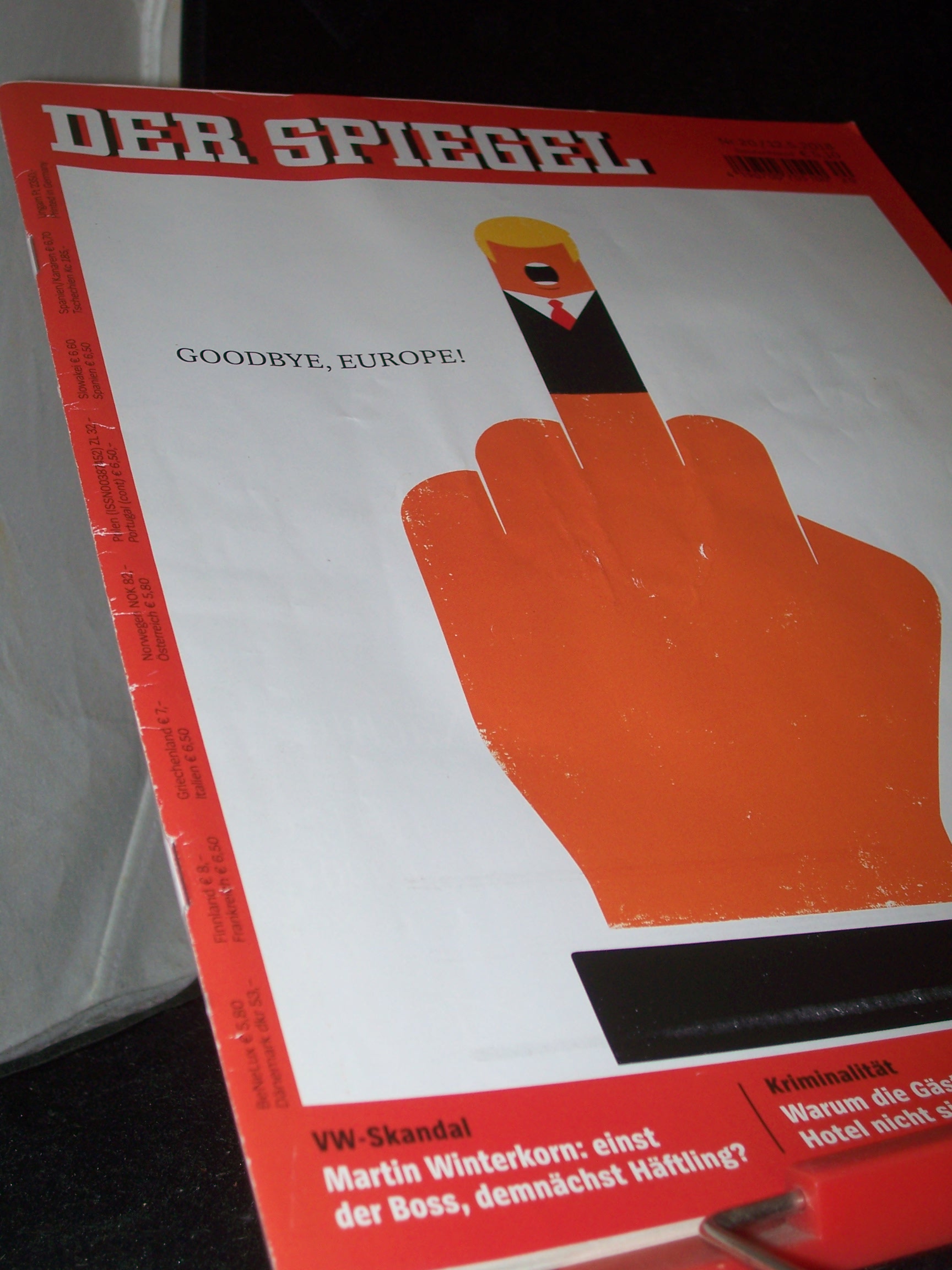 Artikelbild 1 des Artikels “20/2018, Goodbye Europe “