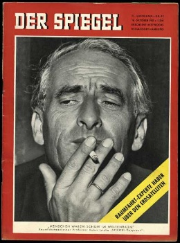 Artikelbild 1 des Artikels “42/1957 Menschen waren schon im Weltenraum, Raumfahrtmediziner Professor Haber “