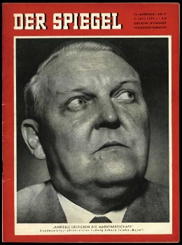 Artikelbild 1 des Artikels “27/1957, Kartelle ersticken die Marktwirtschaft, Bundeswirtschaftsminister Ludwig Erhard “