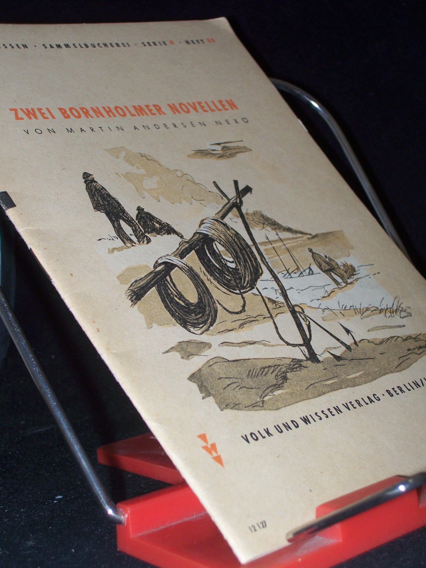 Artikelbild 1 des Artikels “Zwei Bornholmer Novellen / Martin Andersen-Nexö. [Dt. Übertr. von Friedrich Wendel. F.d. dt. Schule hrsg. von Wilhelm Heise.] Titelbild u. Textill von Hans Baltzer “