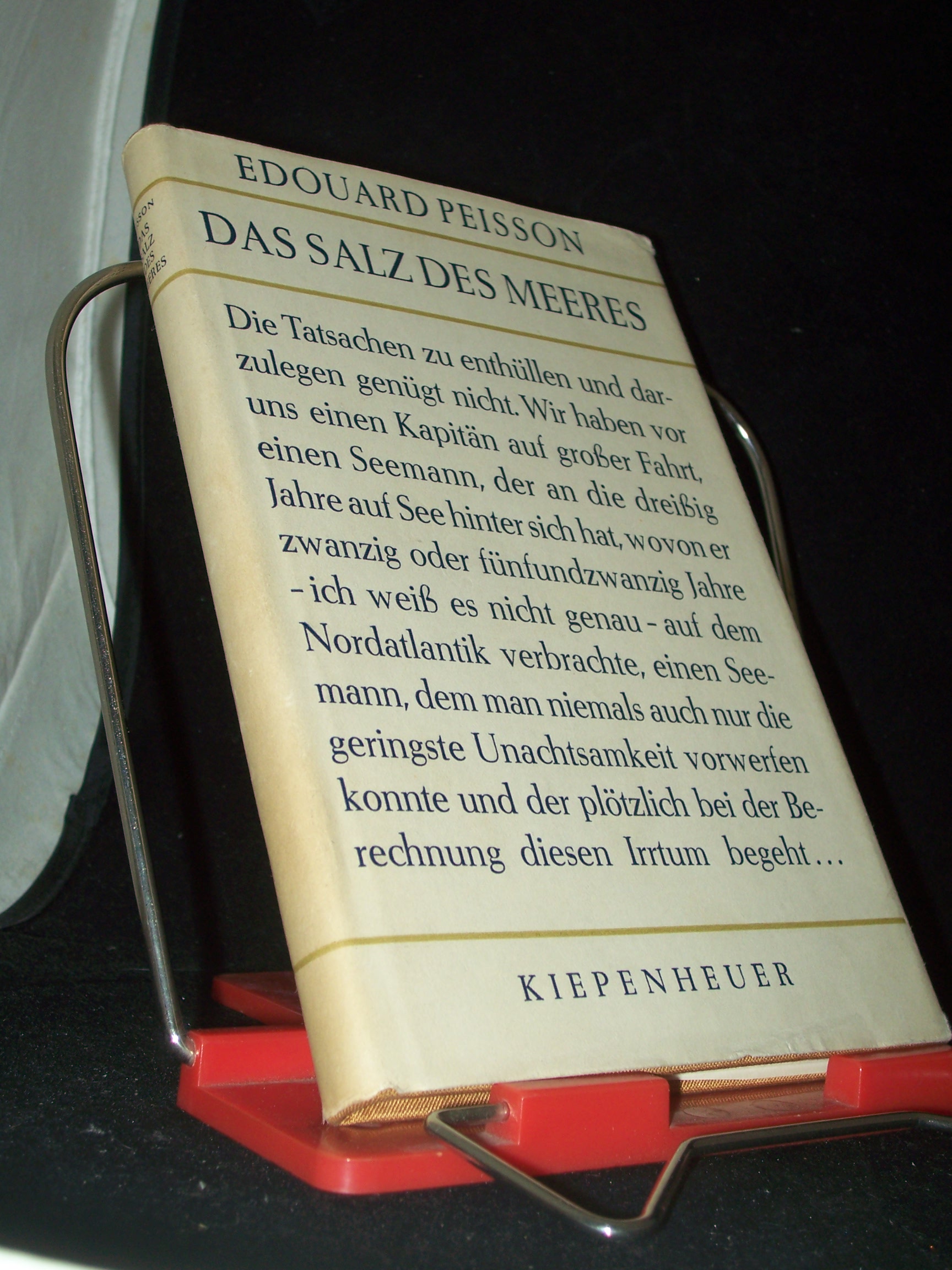Artikelbild 1 des Artikels “Das Salz des Meeres : [Roman] / Edouard Peisson. Autoris. Übers. a.d. Franz. von Noa Kiepenheuer “