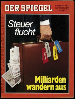 Artikelbild 1 des Artikels “1/2 1971, Milliarden wandern aus “