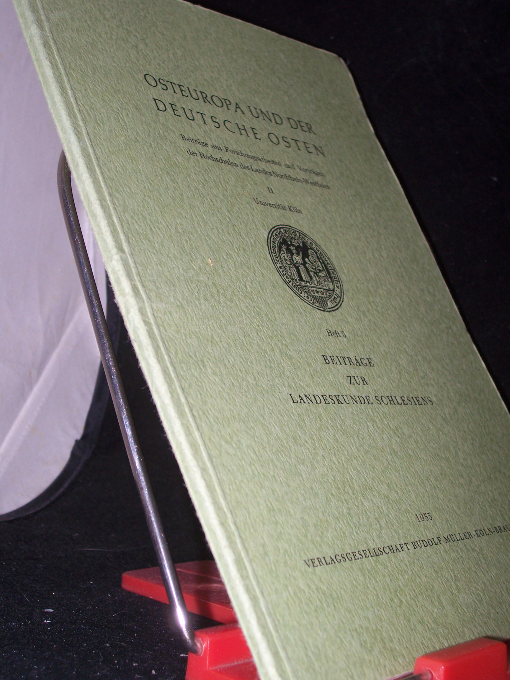 Artikelbild 1 des Artikels “3/1955, Osteuropa und der deutsche Osten, Beiträge zur Landeskunde
Schlesiens “