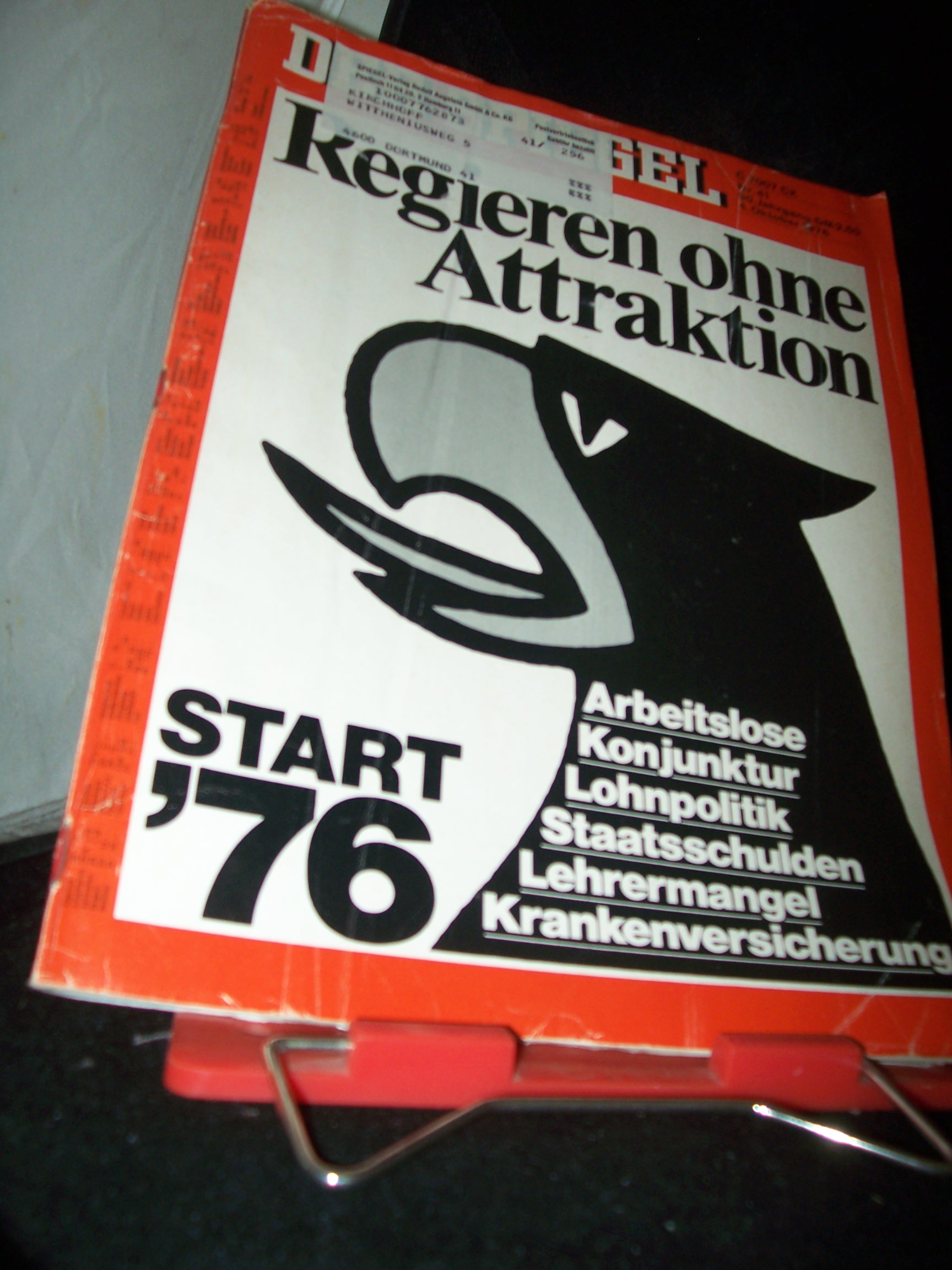 Artikelbild 1 des Artikels “41/1976 Regieren ohne Attraktion “