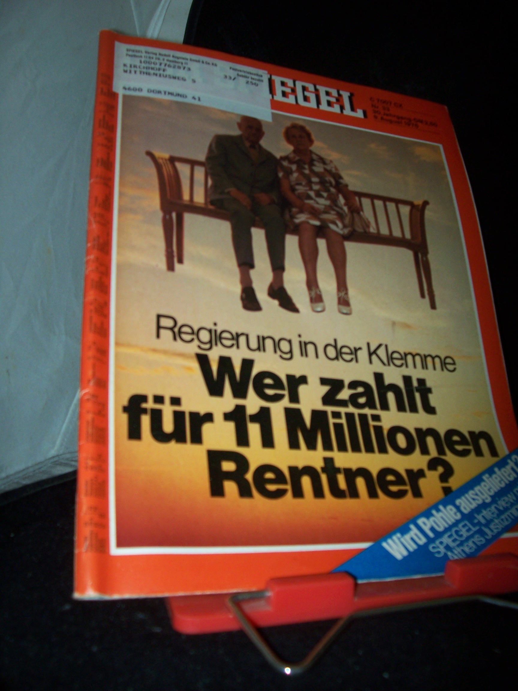Artikelbild 1 des Artikels “33/1976 Wer zahlt für 11 Millionen Rentner “