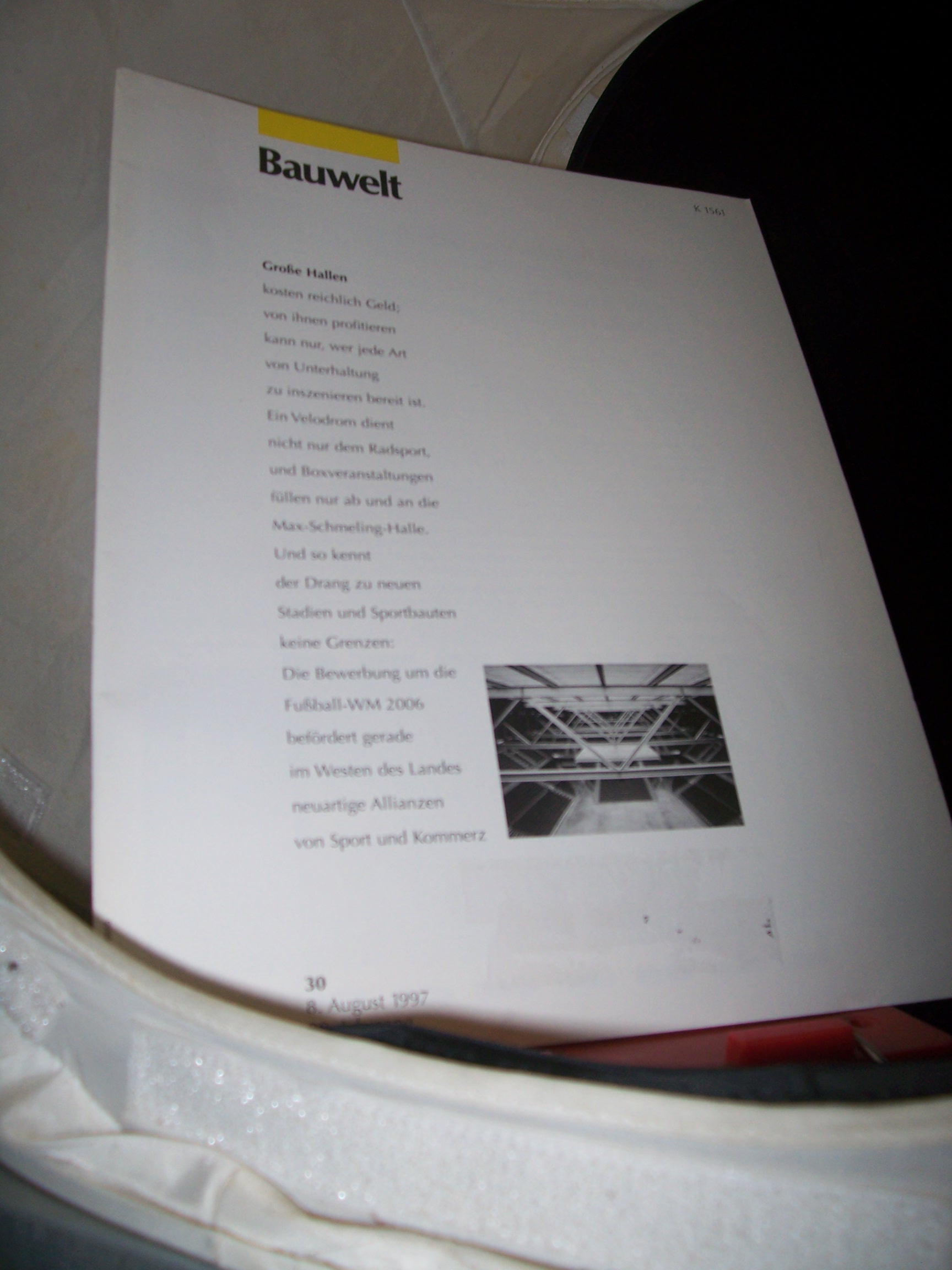 Artikelbild 1 des Artikels “30/1997 große Hallen “