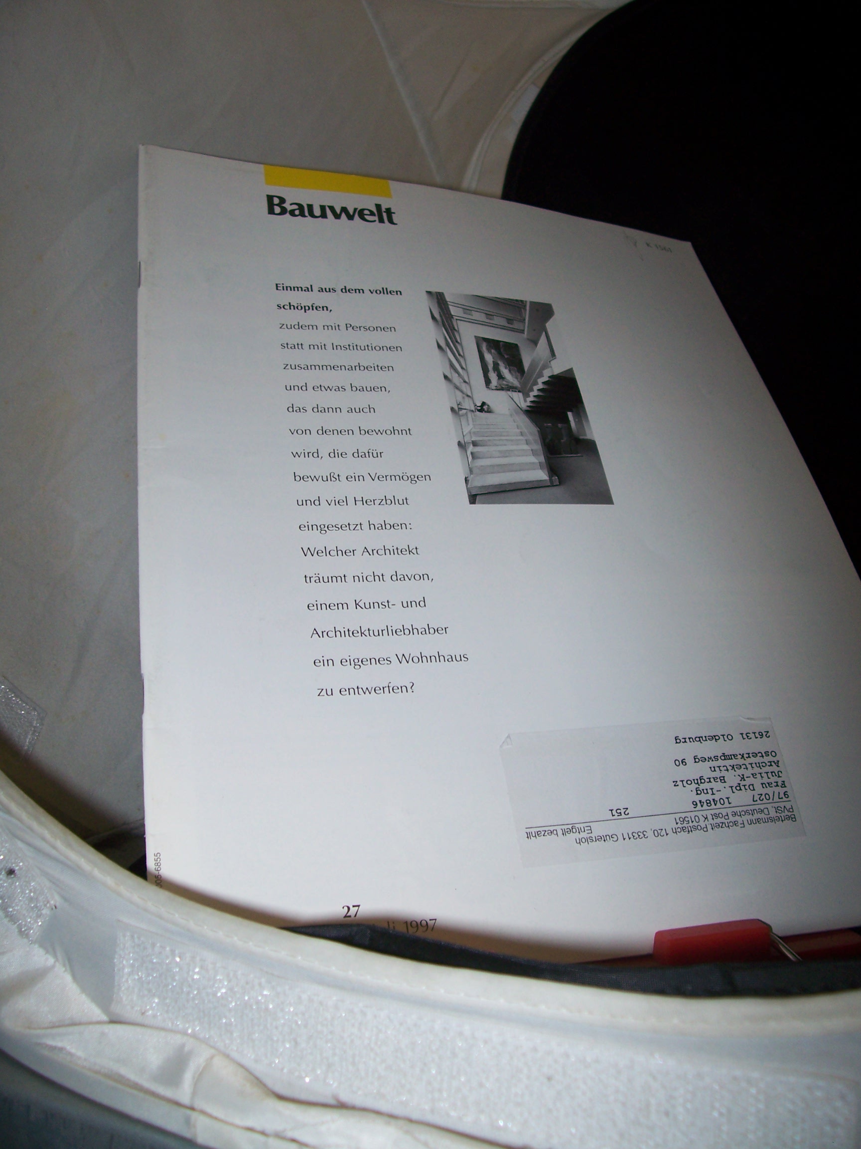 Artikelbild 1 des Artikels “27/1997 einmal aus dem vollen schöpfen “