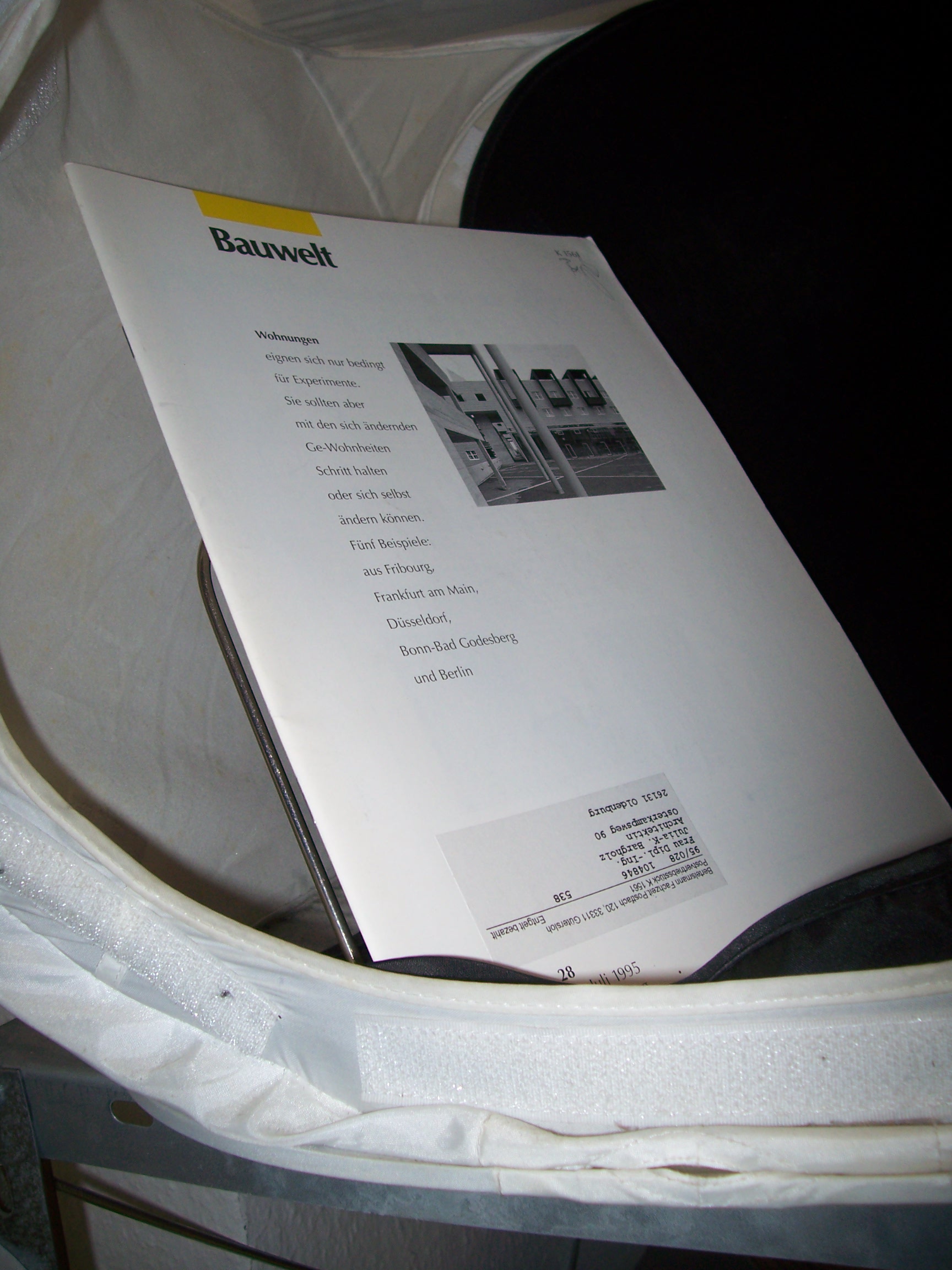 Artikelbild 1 des Artikels “28/1995 Wohnungen “