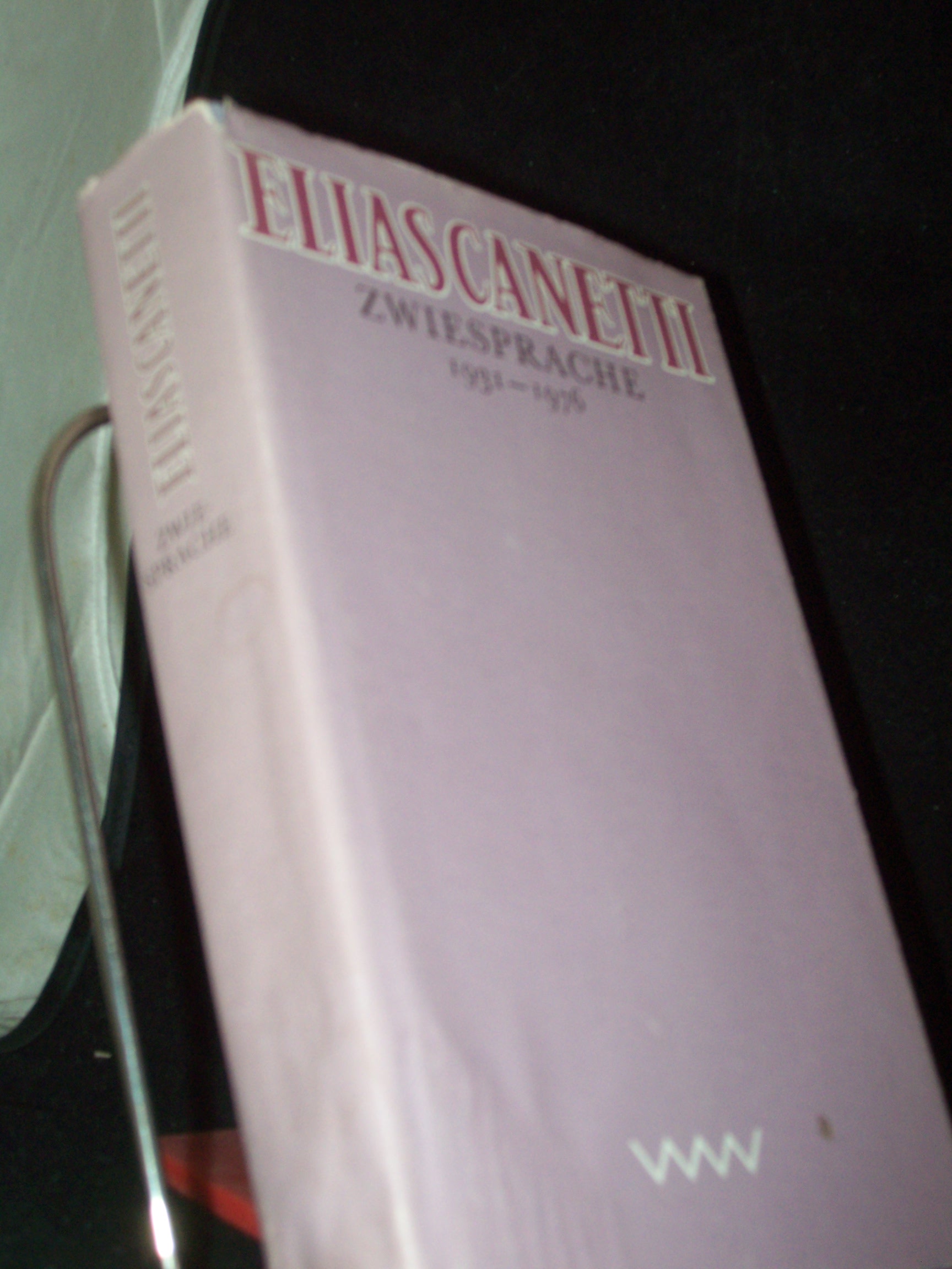 Artikelbild 1 des Artikels “Zwiesprache : 1931 - 1976 / Elias Canetti “