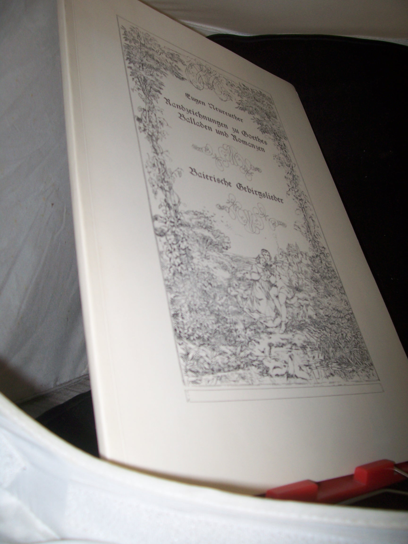 Artikelbild 1 des Artikels “Randzeichnungen zu Goethes Balladen und Romanzen Baierische
Gebirgslieder / Eugen Neureuther “