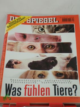 Artikelbild 1 des Artikels “DER SPIEGEL 13/2001, Was fühlen Tiere “