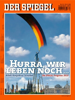 Artikelbild 1 des Artikels “53/2009, Hurra wir leben noch, Die Spiegel Prognose 2010 “