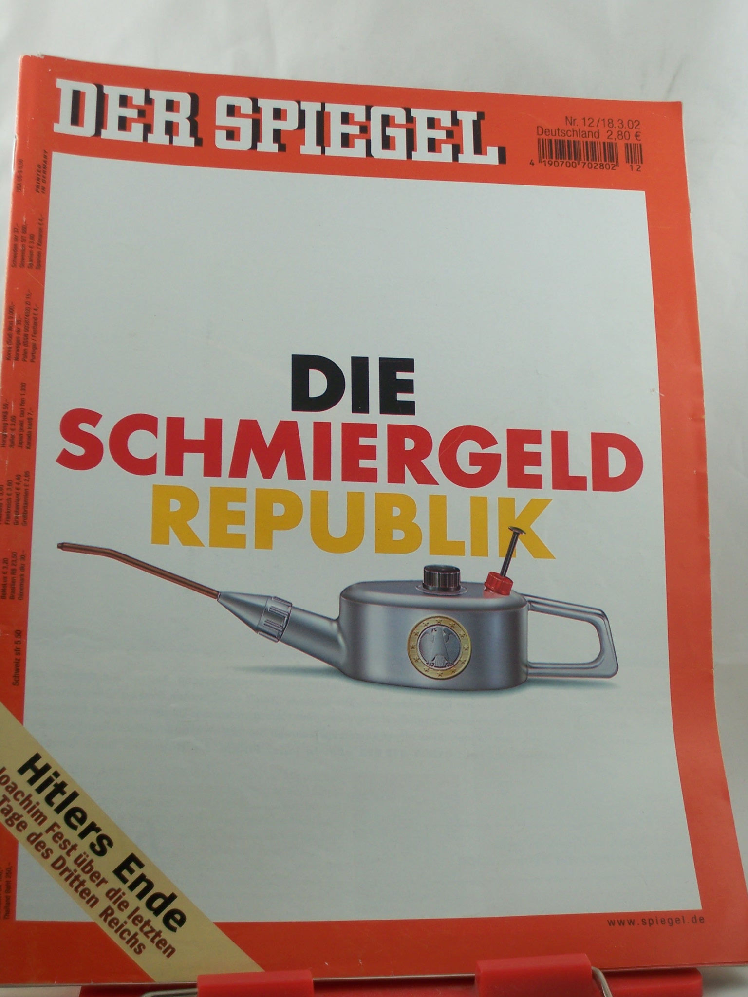 Artikelbild 1 des Artikels “12/2002, Die Schmiergeld Republik “