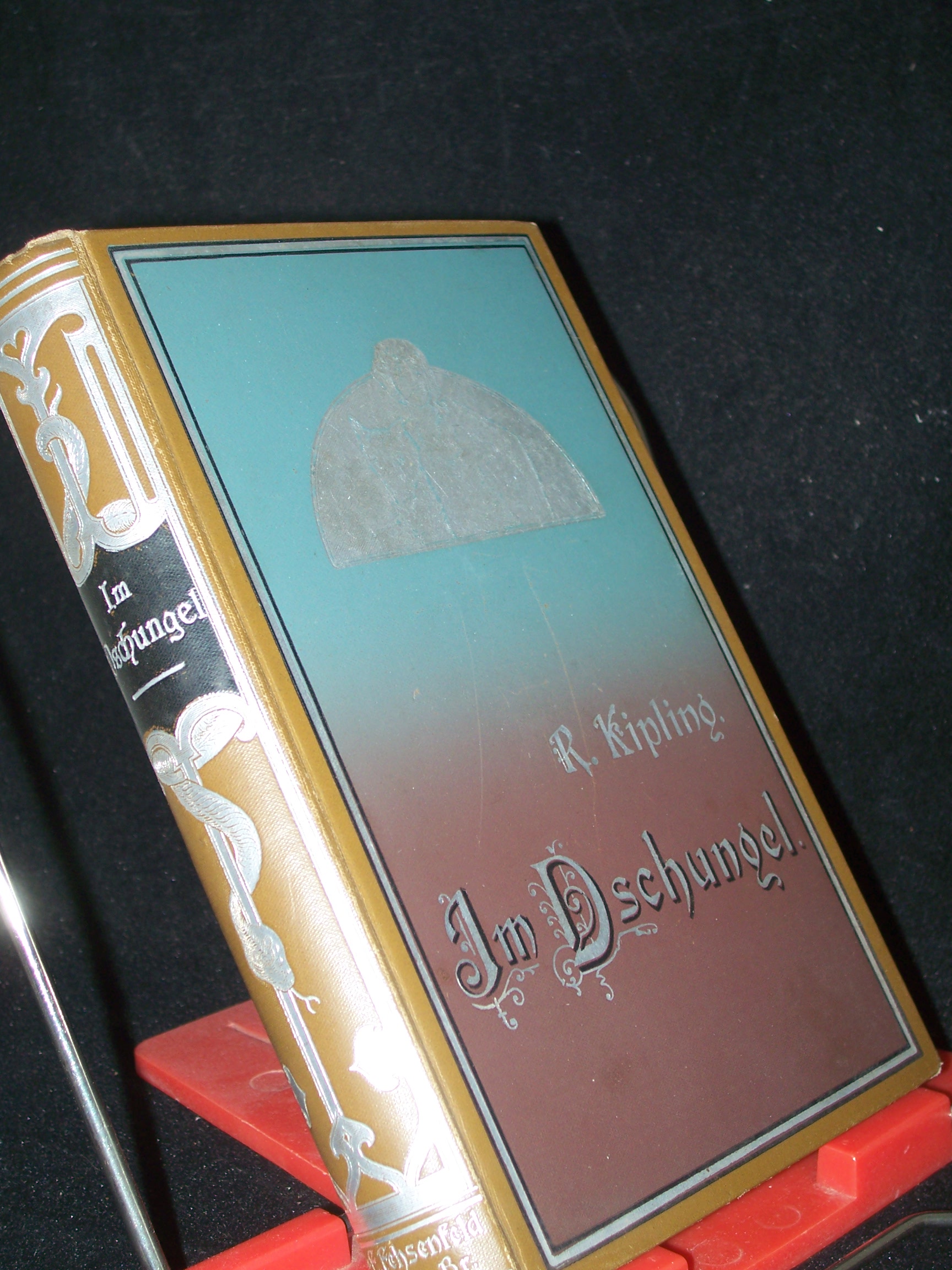 Artikelbild 1 des Artikels “Im Dschungel. Autorisierte Übertragung aus dem Englischen des Rudyard
Kipling von Curt Abel-Musgrave. Mit dem Bilde des Verfassers und 39
Illustrationen von A. Groh. “