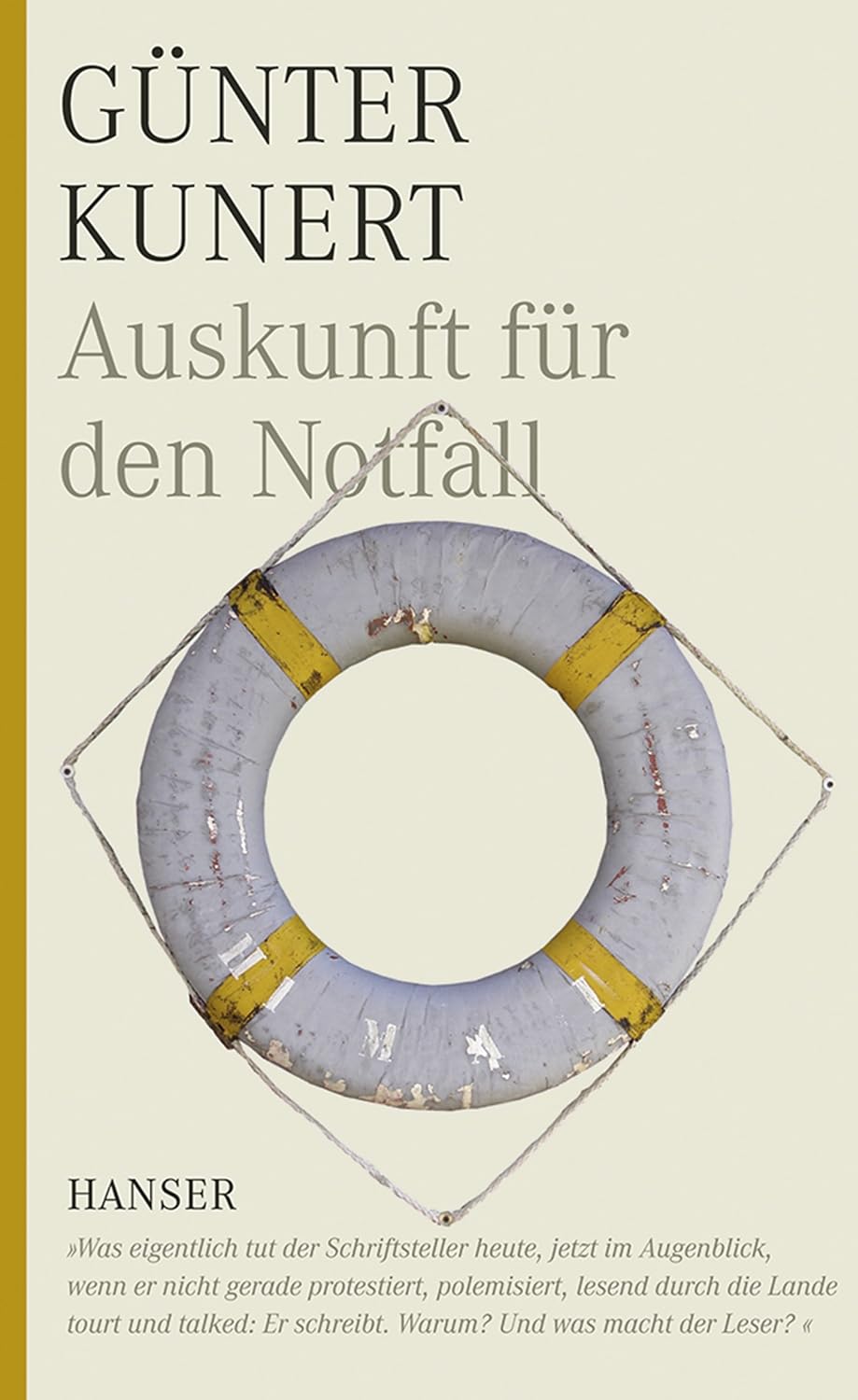 Artikelbild 1 des Artikels “Auskunft für den Notfall / Günter Kunert. Hrsg. von Hubert Witt “