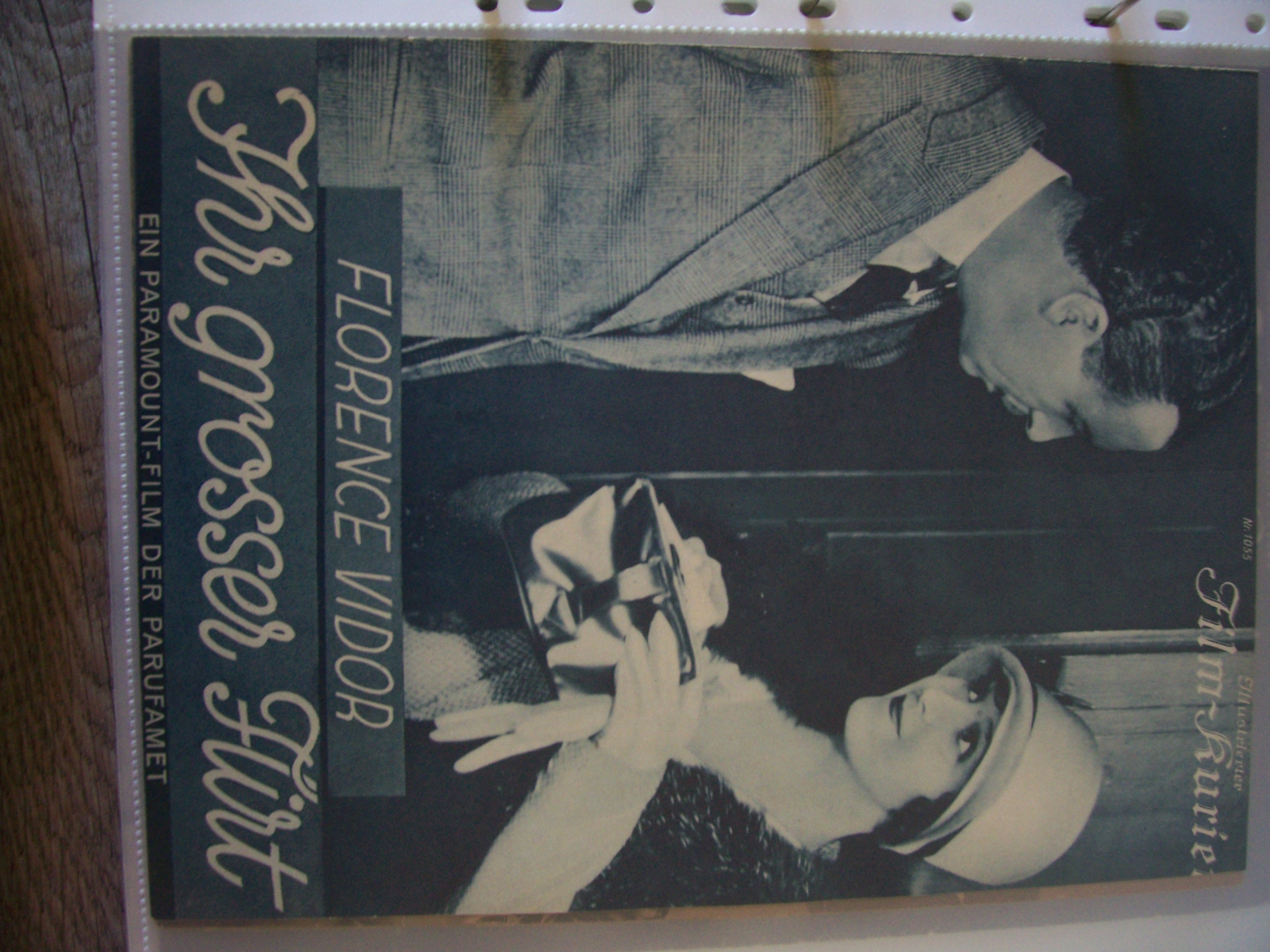 Artikelbild 1 des Artikels “Nummer 1055, Ihr grosser Flirt, mit Florence Vidor “