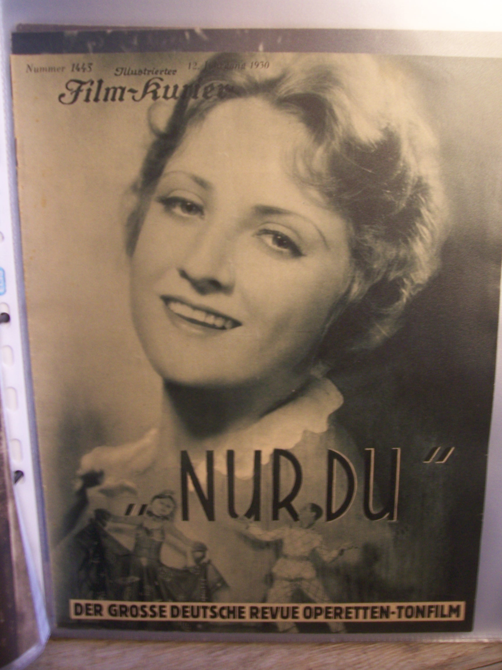 Artikelbild 1 des Artikels “No 1443, 1930, NUR DU der grosse deutsche Revue Operetten Tonfilm “