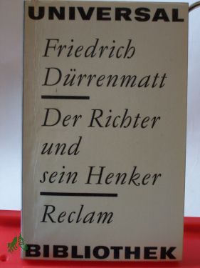 Artikelbild 1 des Artikels “Der Richter und sein Henker : Roman / Friedrich Dürrenmatt “